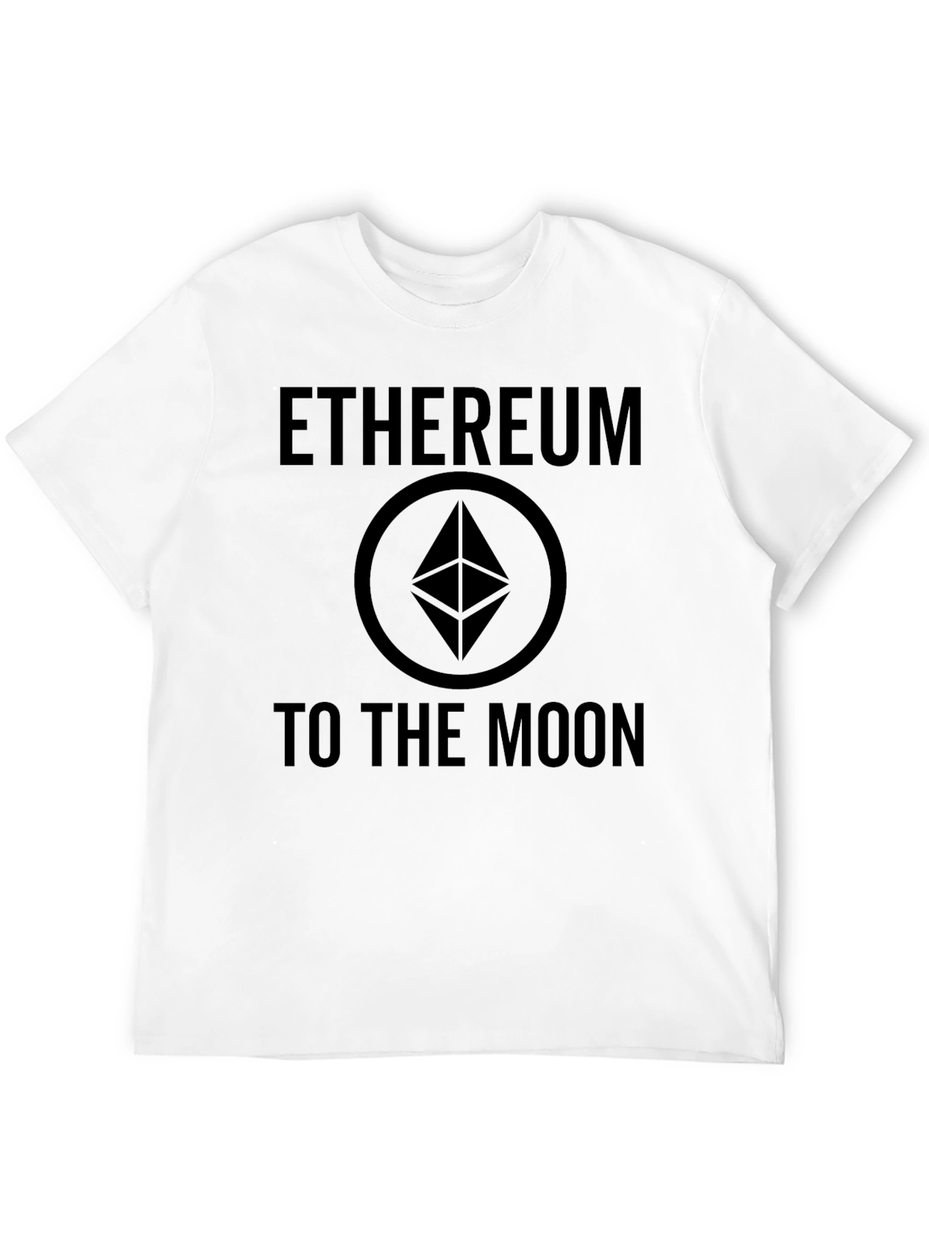 Ethereum to the Moon Black T-Shirt