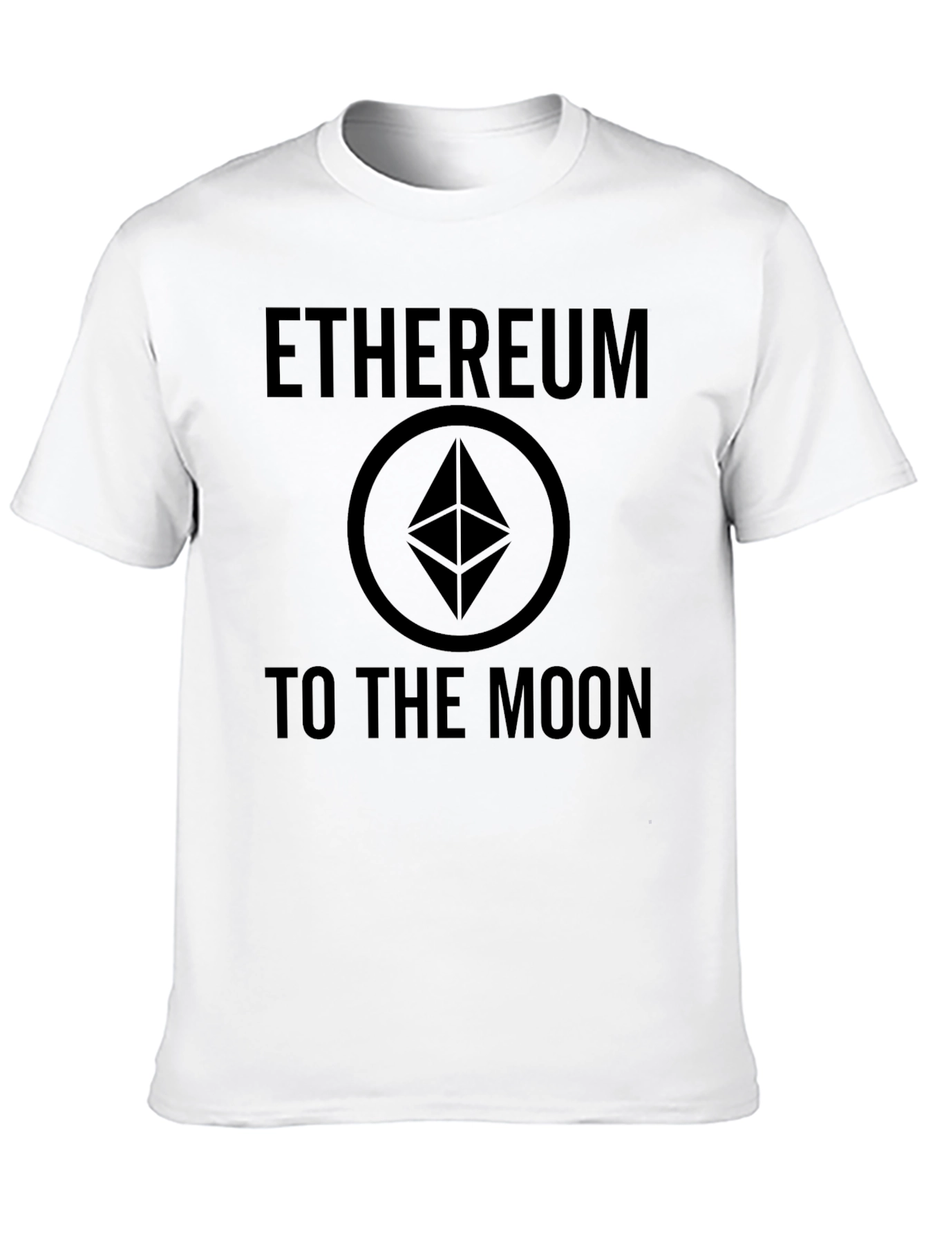 Ethereum to the Moon Black T-Shirt