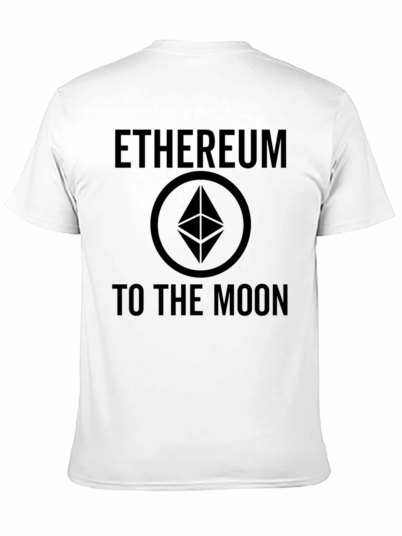 Ethereum to the Moon Black T-Shirt