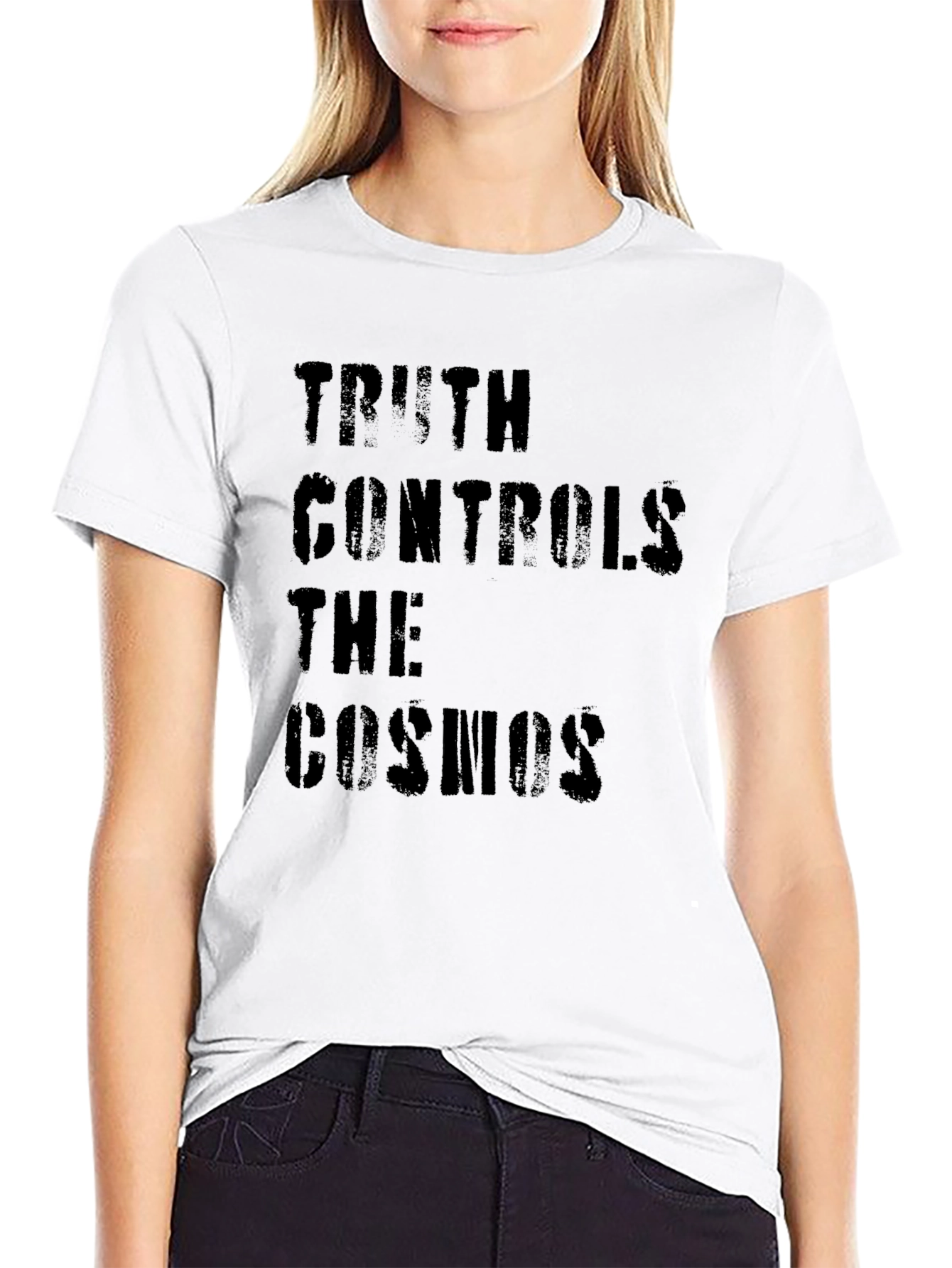 Truth Controls The Cosmos Graphic Tee - Black