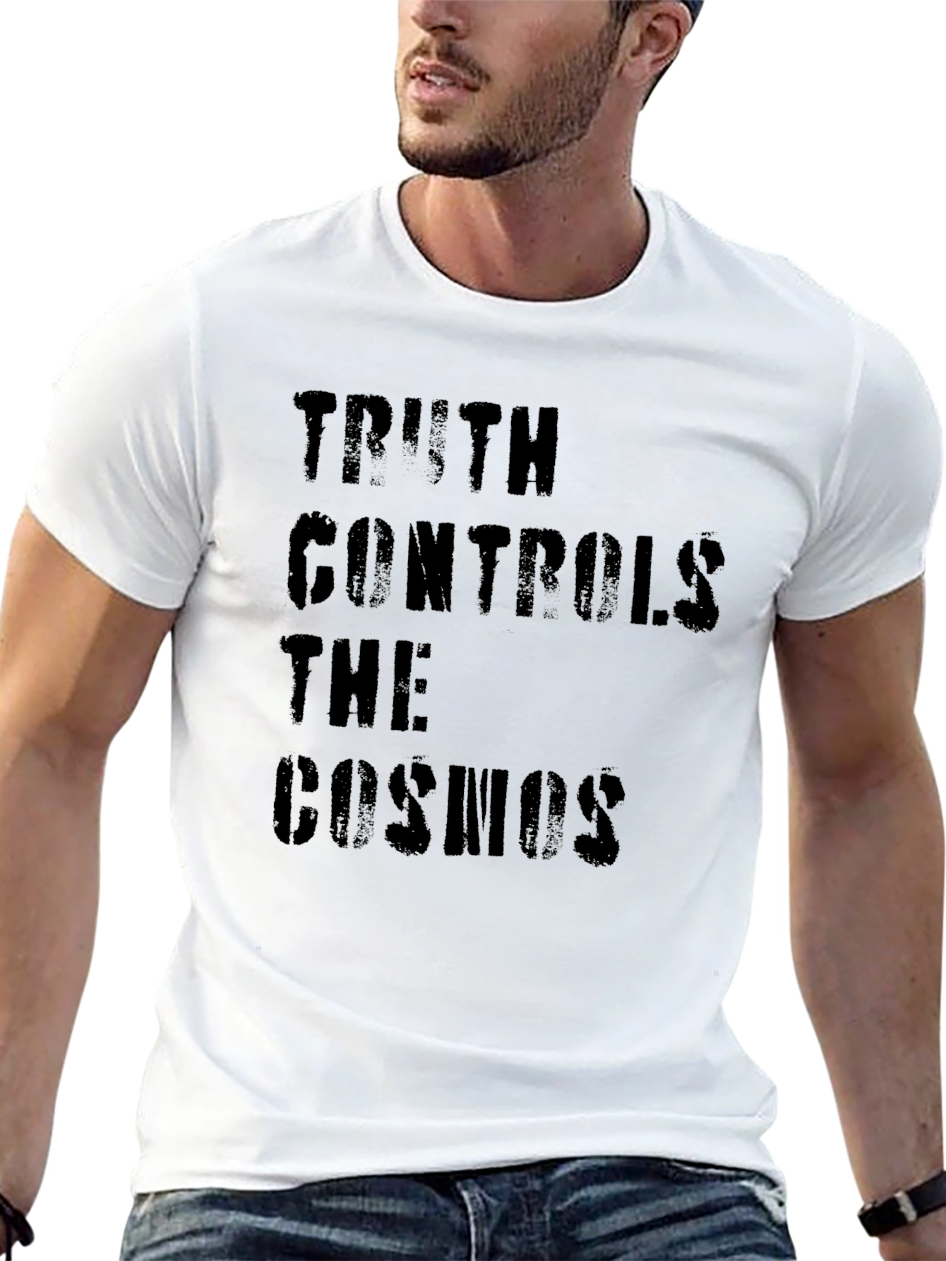 Truth Controls The Cosmos Graphic Tee - Black