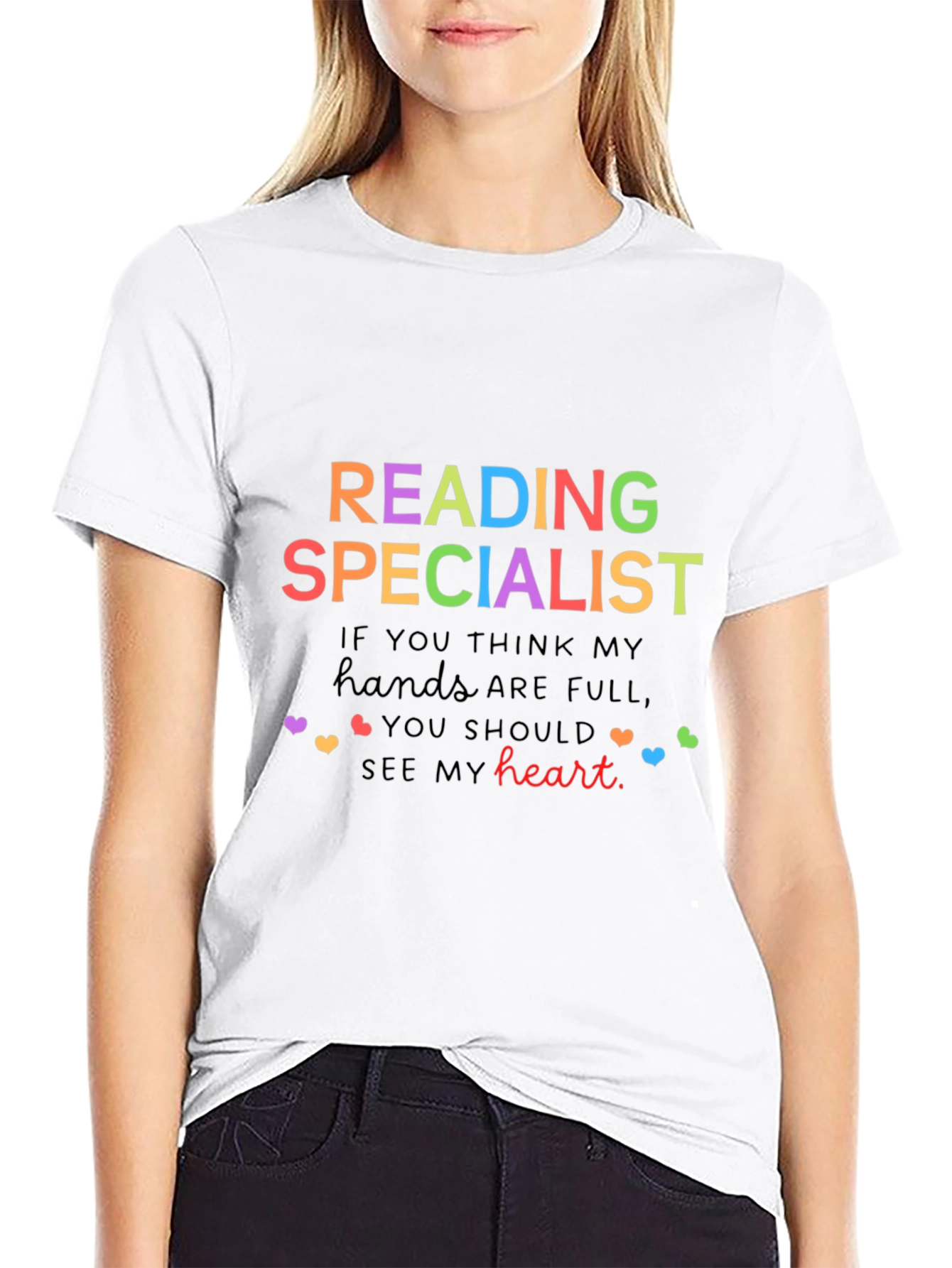 Reading Specialist Heart T-Shirt