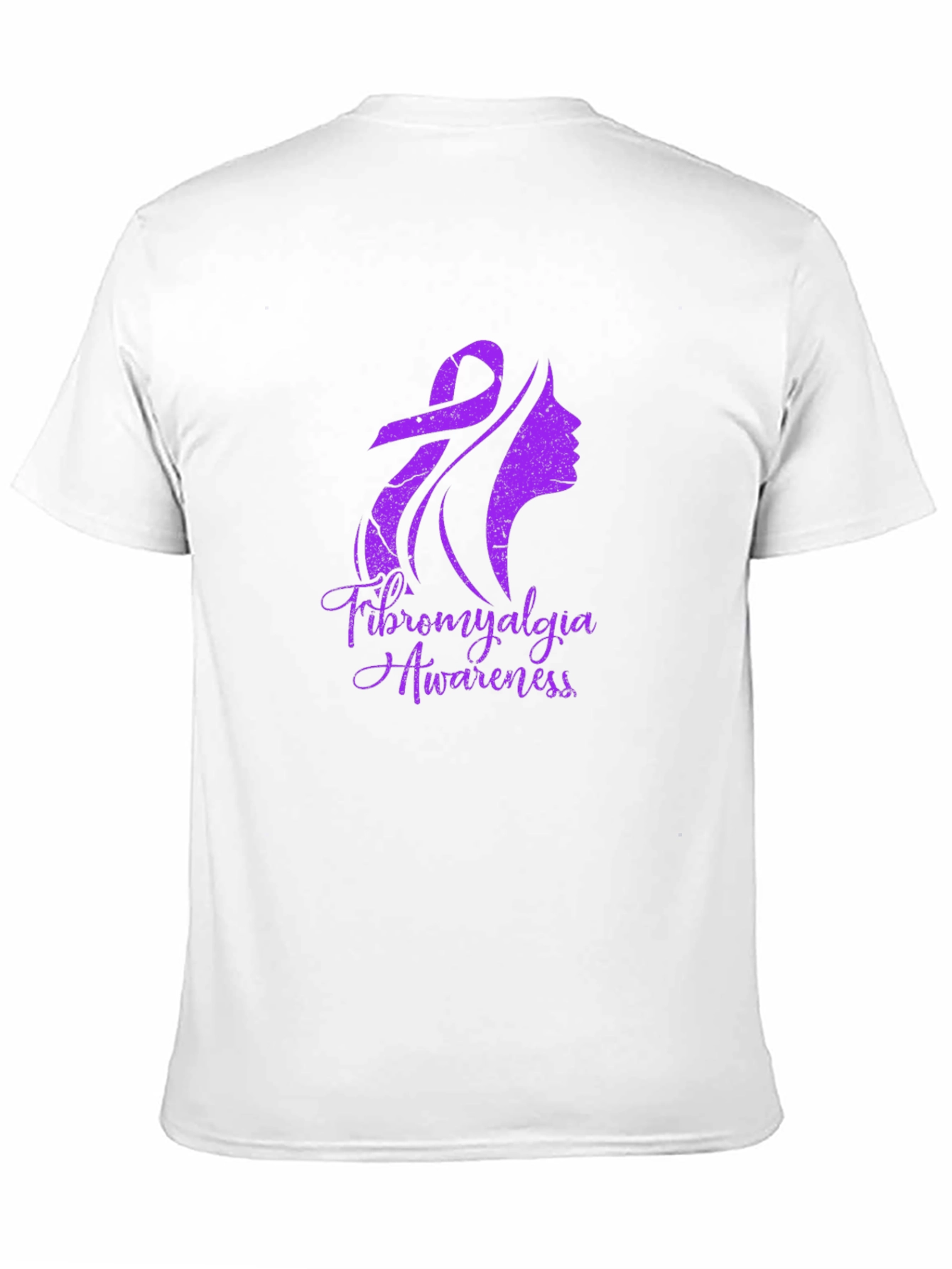 Fibromyalgia Awareness T-Shirt - Purple Ribbon Graphic Tee