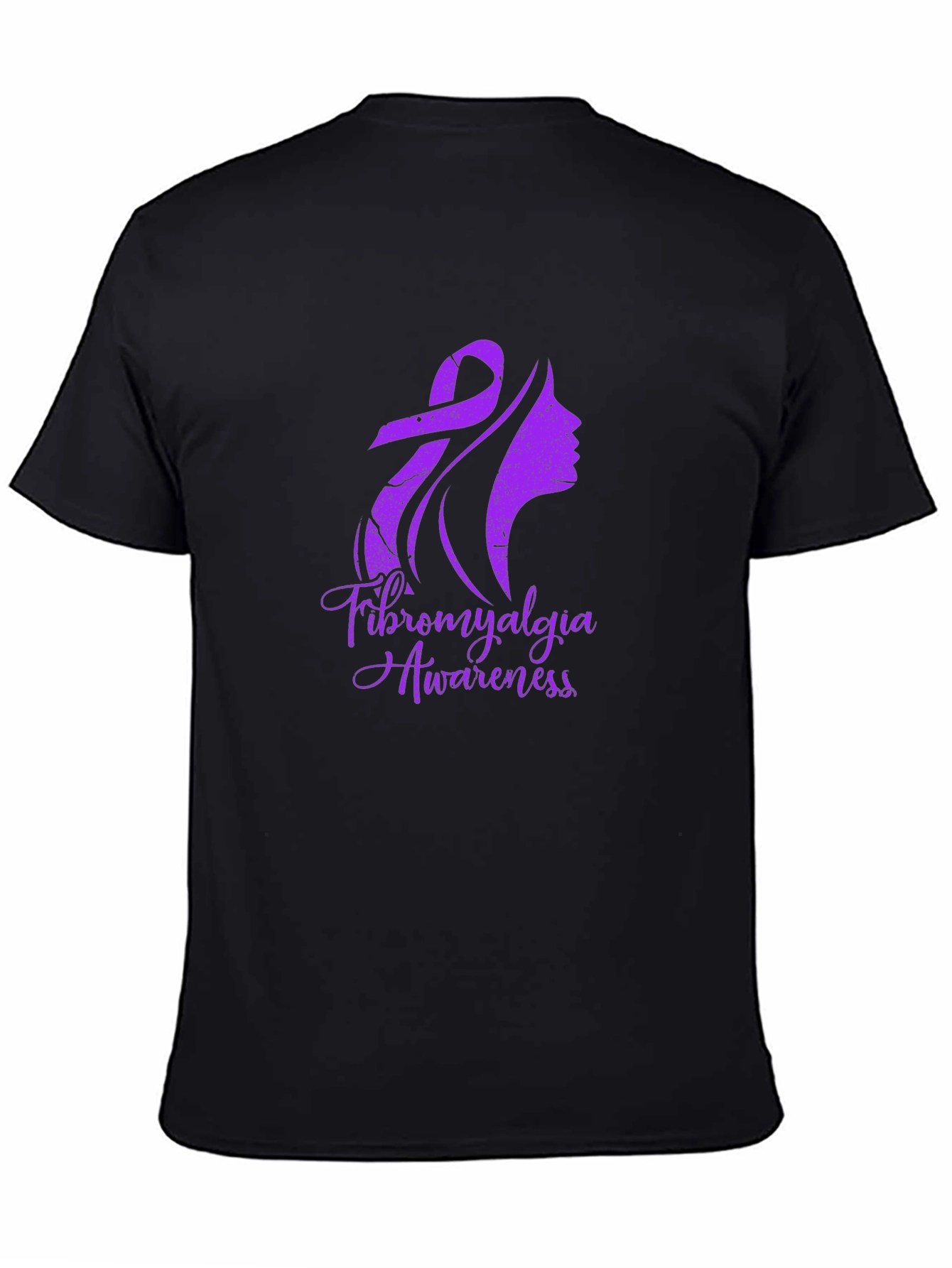 Fibromyalgia Awareness T-Shirt - Purple Ribbon Graphic Tee