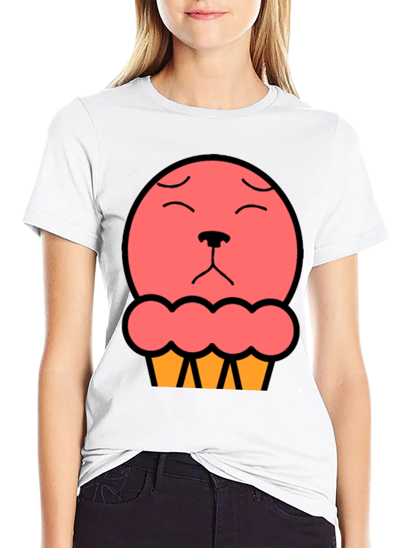 Cute Cupcake Bear T-Shirt - Black