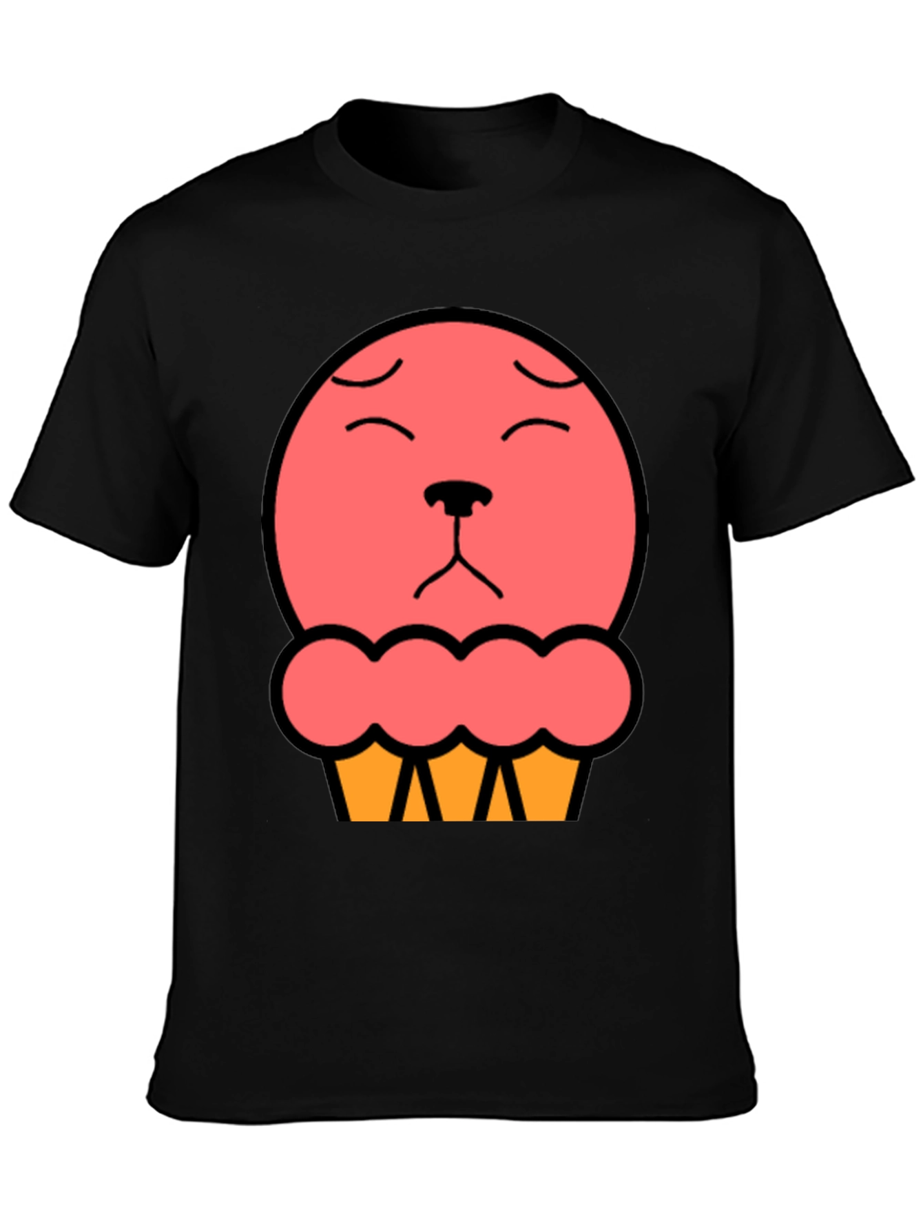 Cute Cupcake Bear T-Shirt - Black
