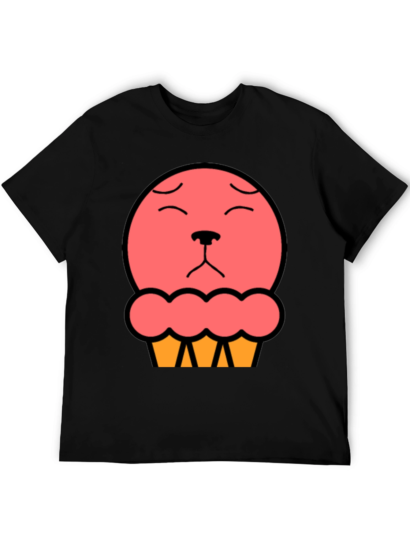 Cute Cupcake Bear T-Shirt - Black