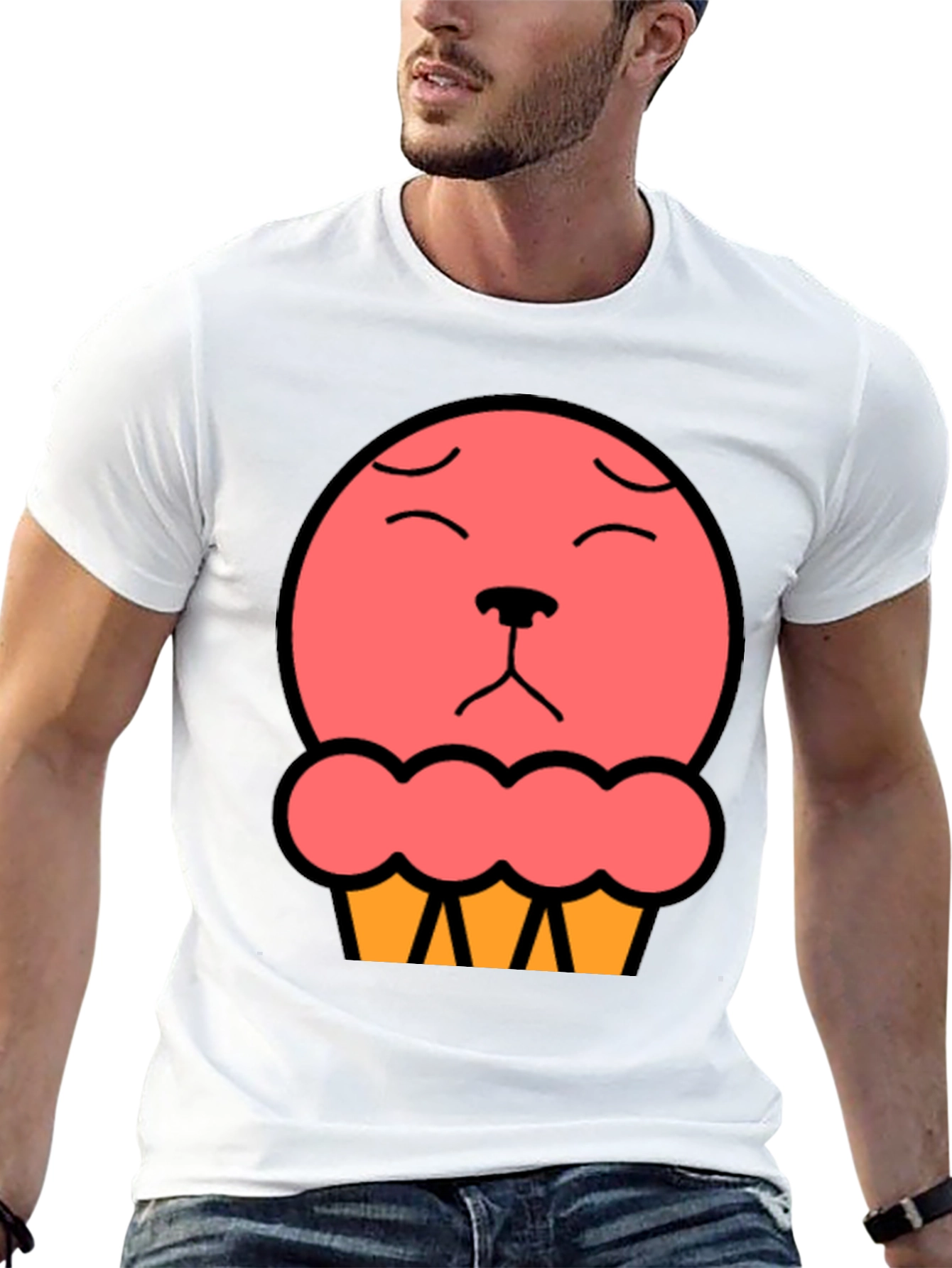 Cute Cupcake Bear T-Shirt - Black