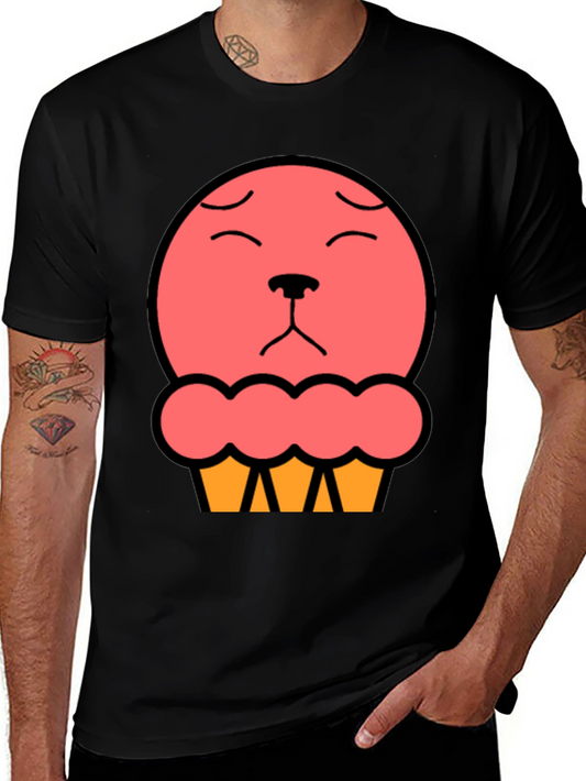 Cute Cupcake Bear T-Shirt - Black