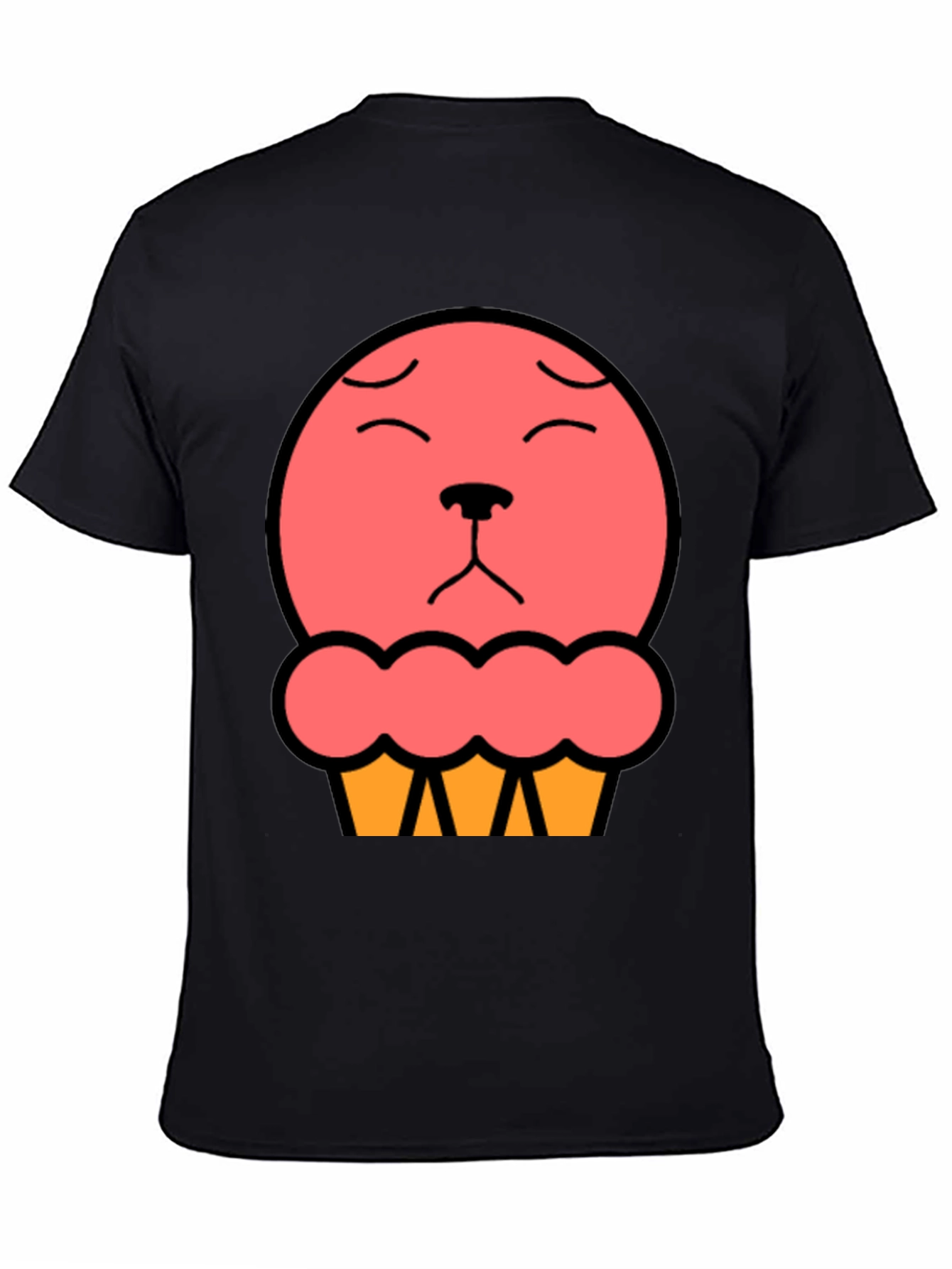 Cute Cupcake Bear T-Shirt - Black