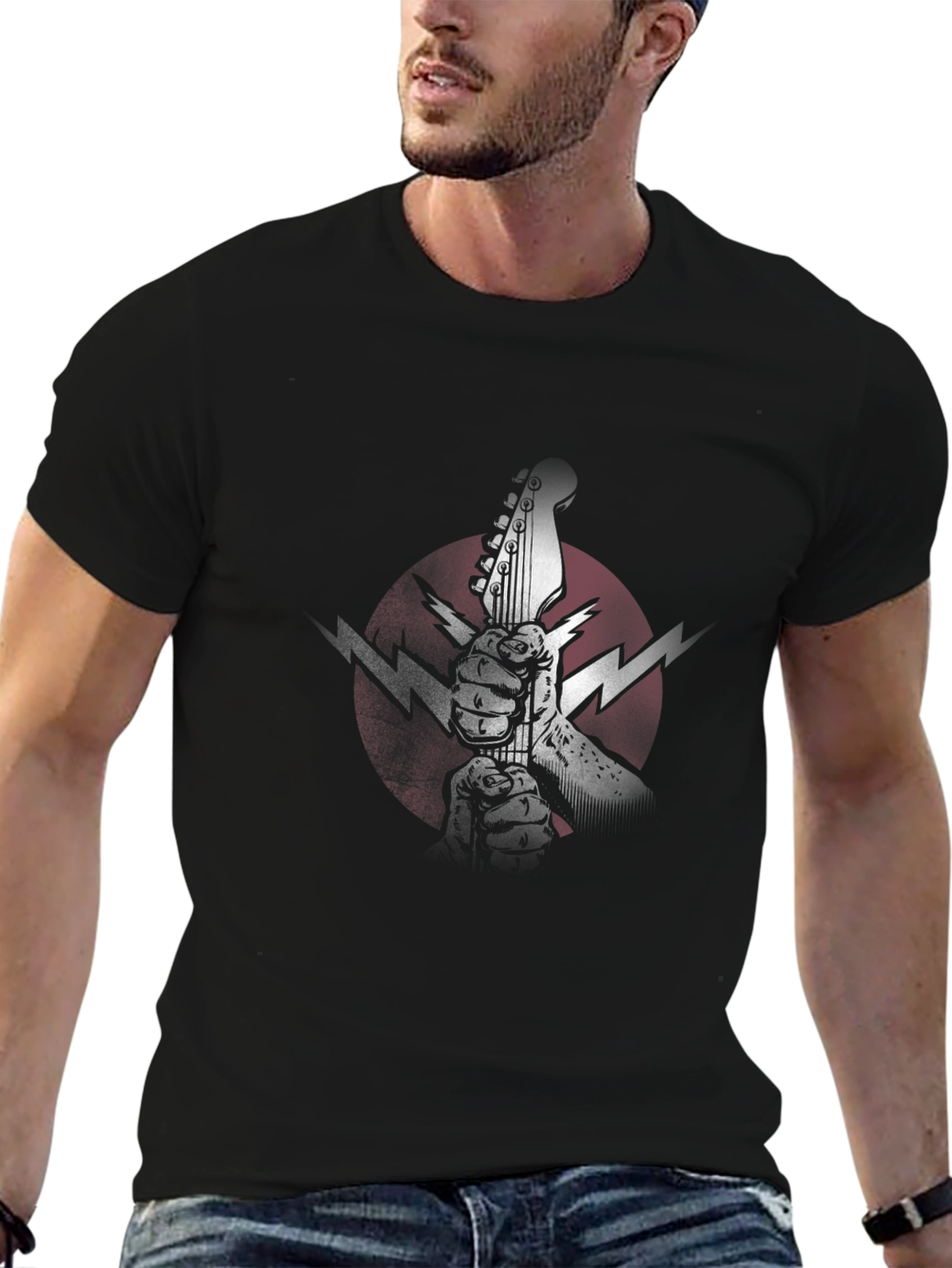 Electric Guitar Black Tee