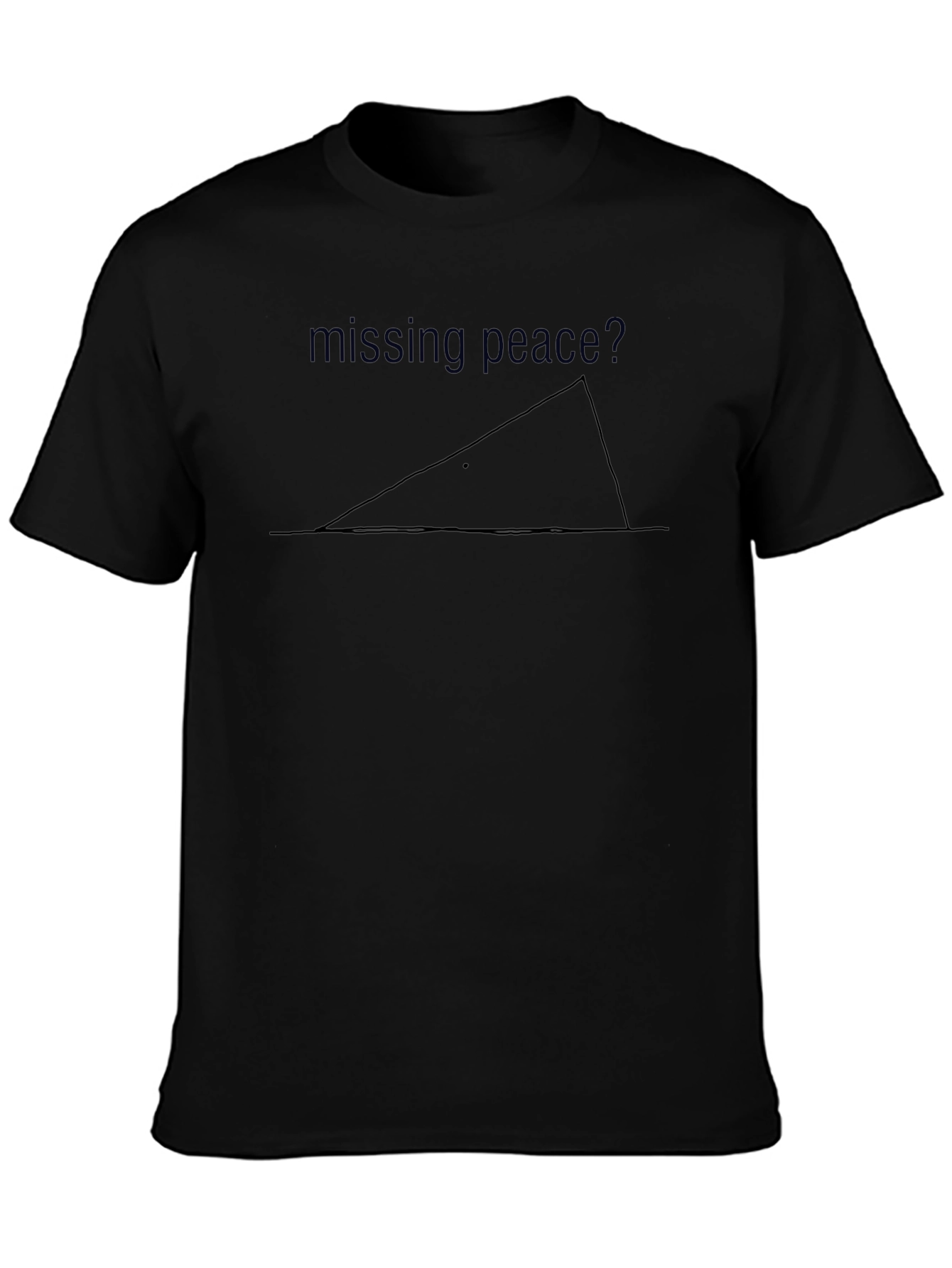 Missing Peace Graphic T-Shirt - Black