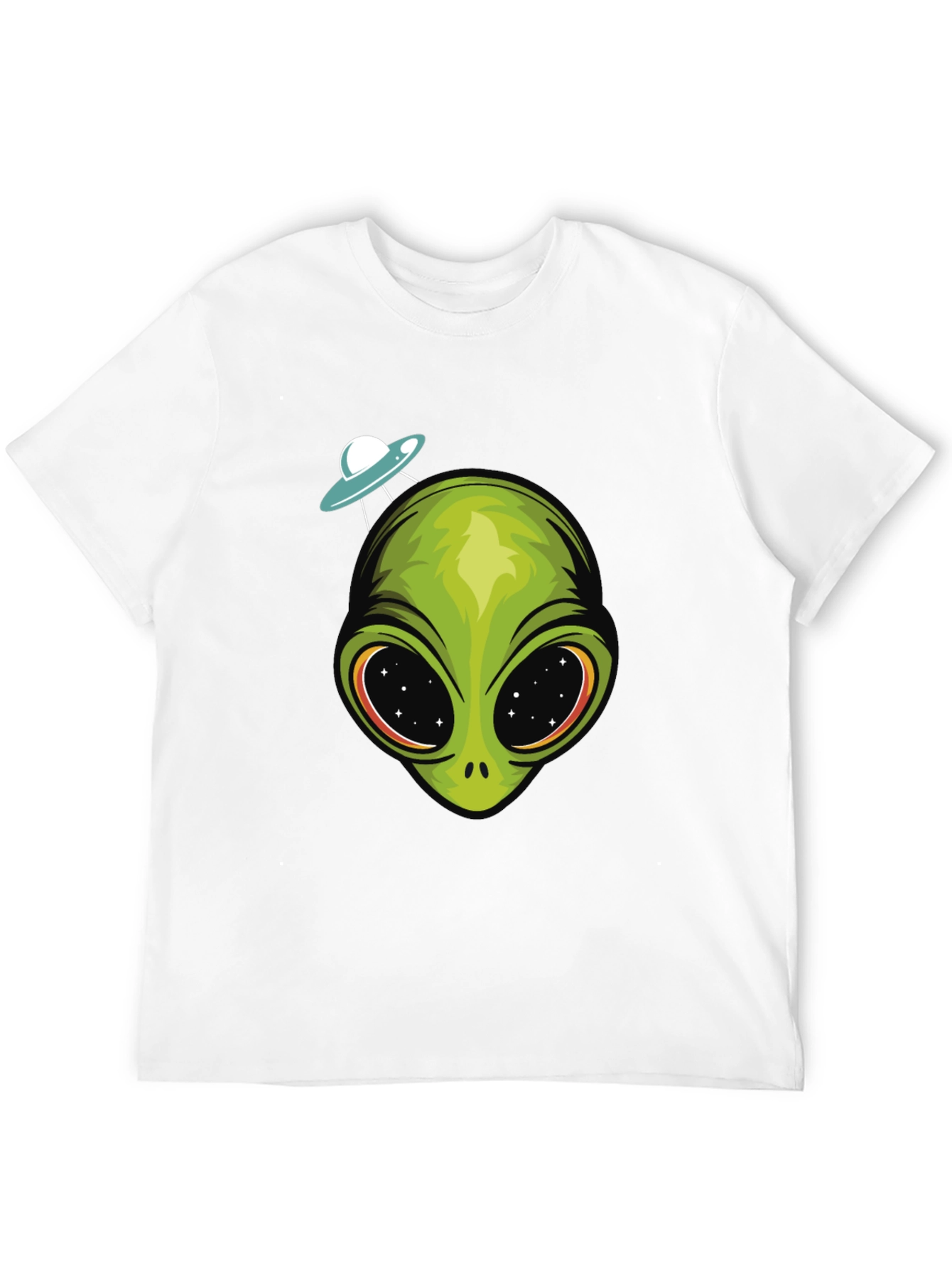 Alien Head UFO T-Shirt - Sci-Fi Graphic Tee