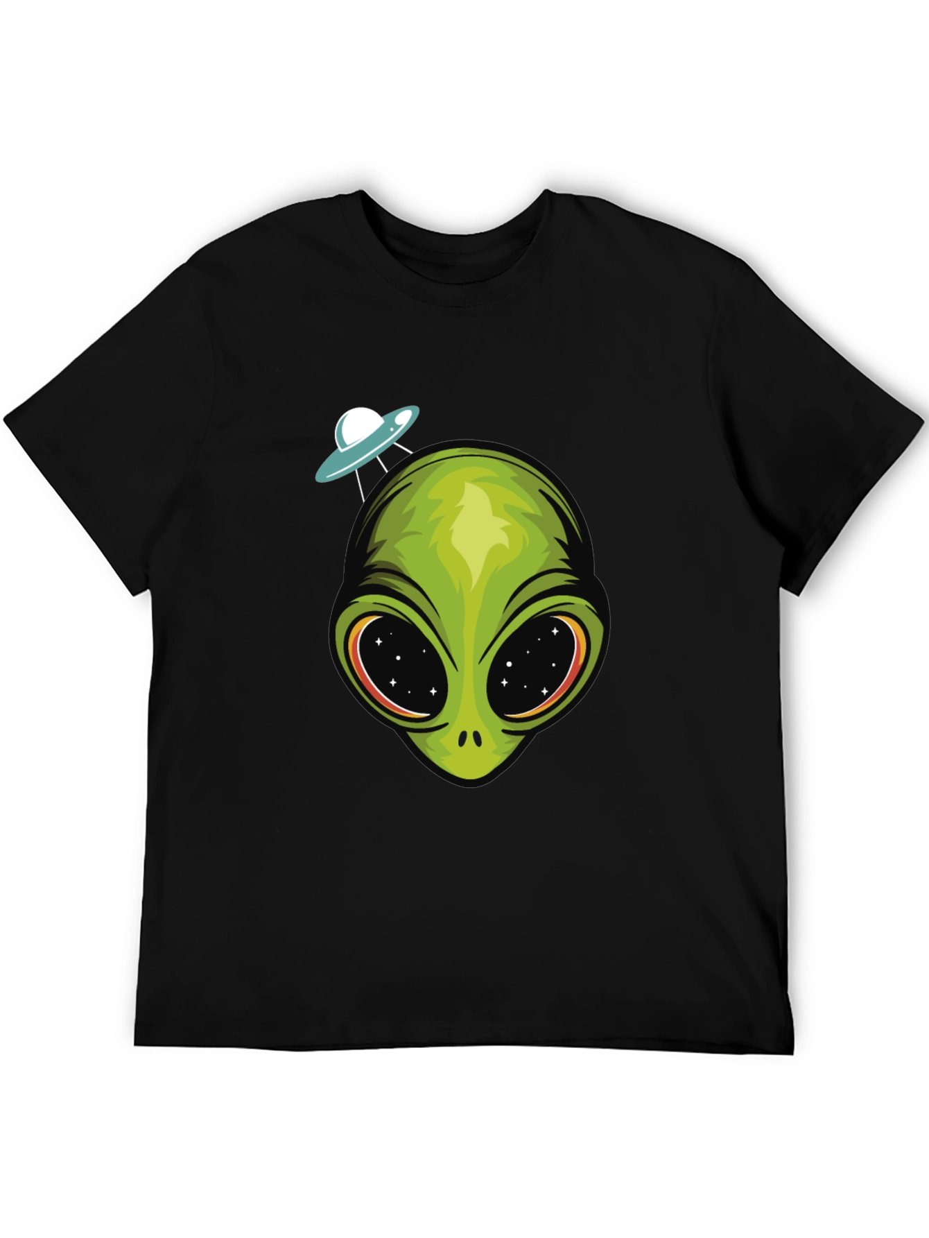 Alien Head UFO T-Shirt - Sci-Fi Graphic Tee