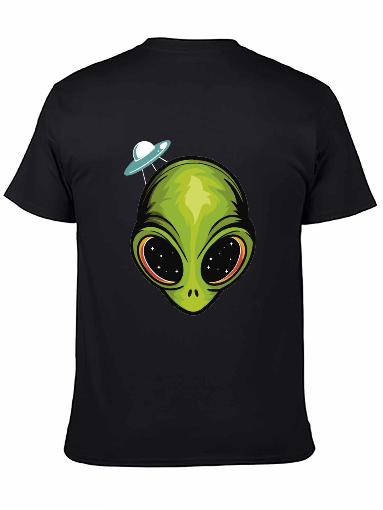 Alien Head UFO T-Shirt - Sci-Fi Graphic Tee