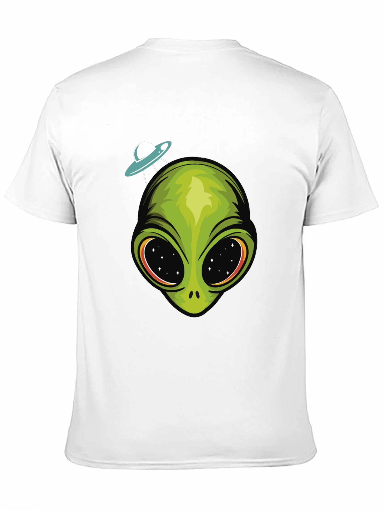 Alien Head UFO T-Shirt - Sci-Fi Graphic Tee
