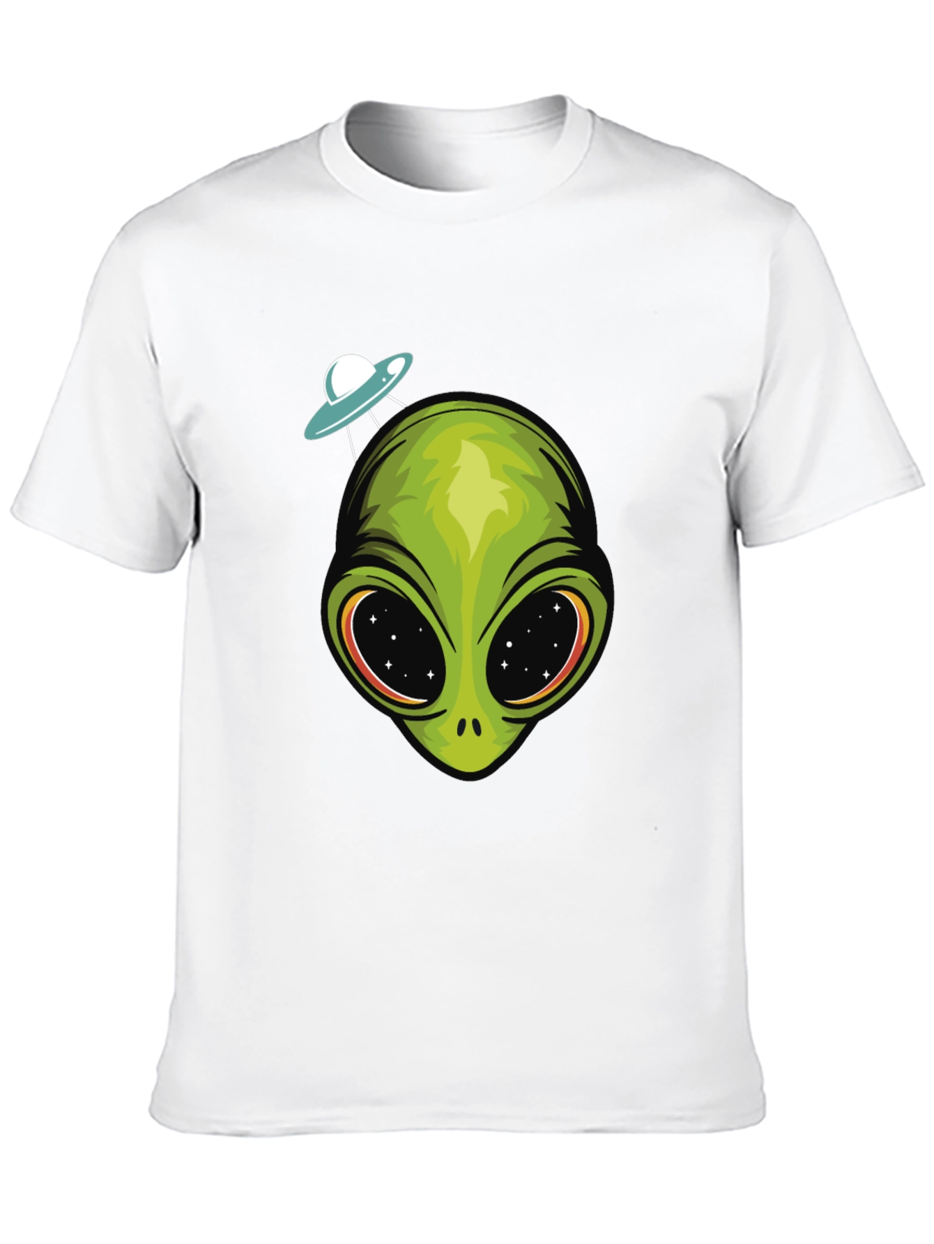 Alien Head UFO T-Shirt - Sci-Fi Graphic Tee