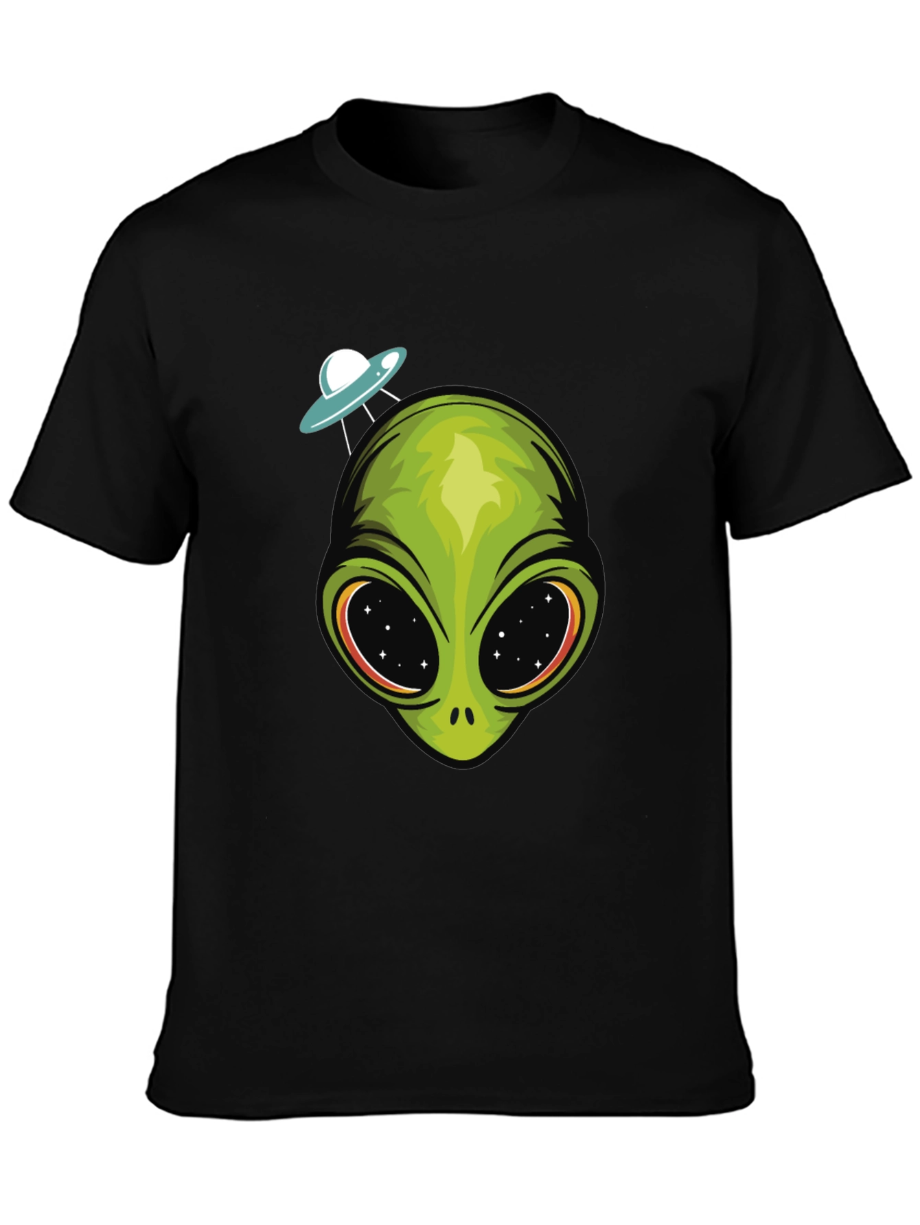 Alien Head UFO T-Shirt - Sci-Fi Graphic Tee