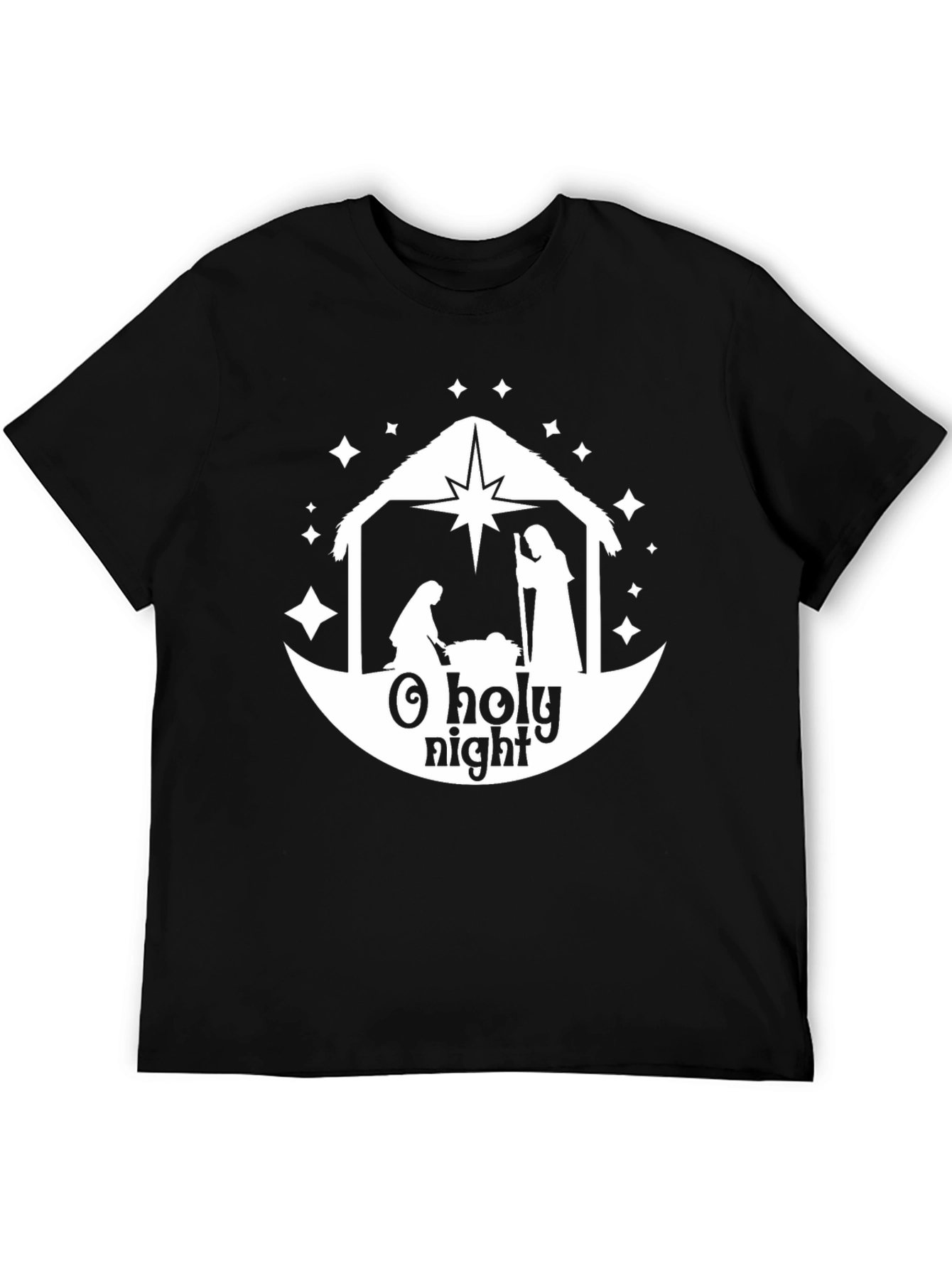 O Holy Night Nativity Scene Graphic Tee