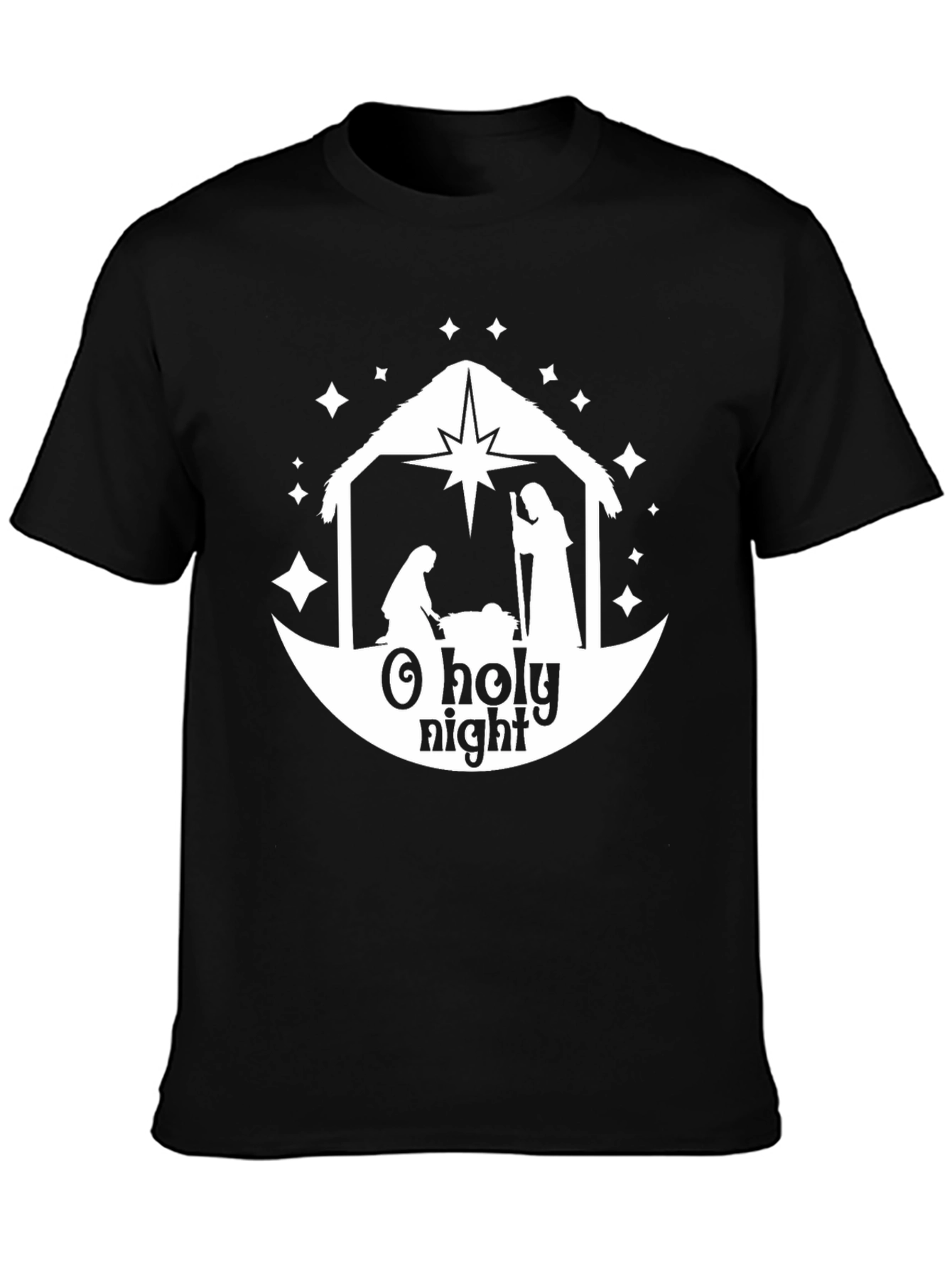 O Holy Night Nativity Scene Graphic Tee