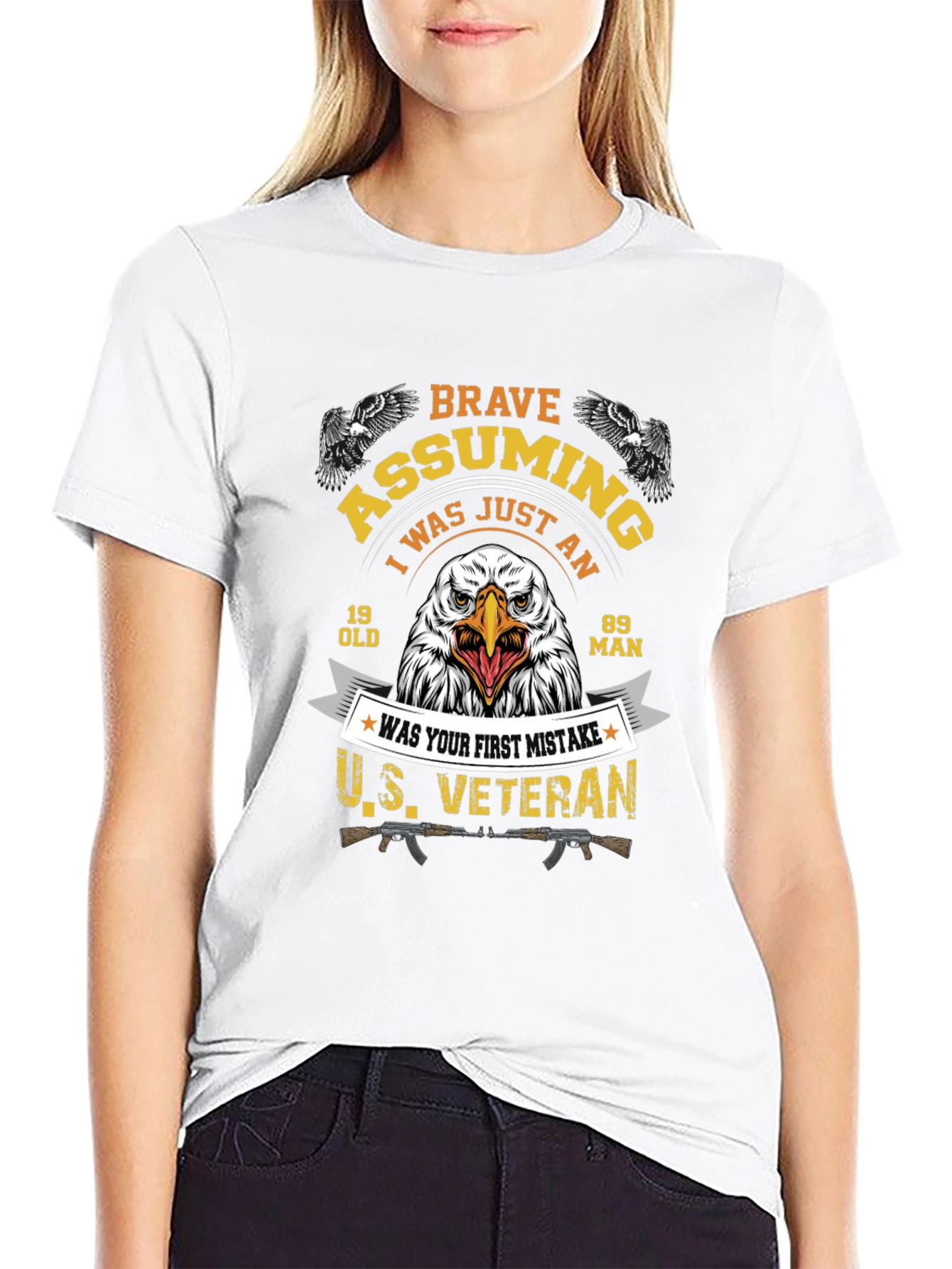 Brave Assuming Veteran Graphic T-Shirt