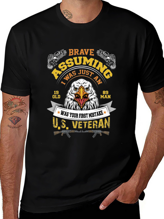 Brave Assuming Veteran Graphic T-Shirt