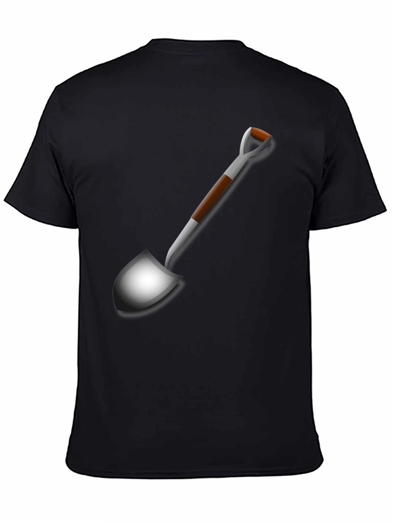 Shovel Graphic Tee - Black Novelty T-Shirt