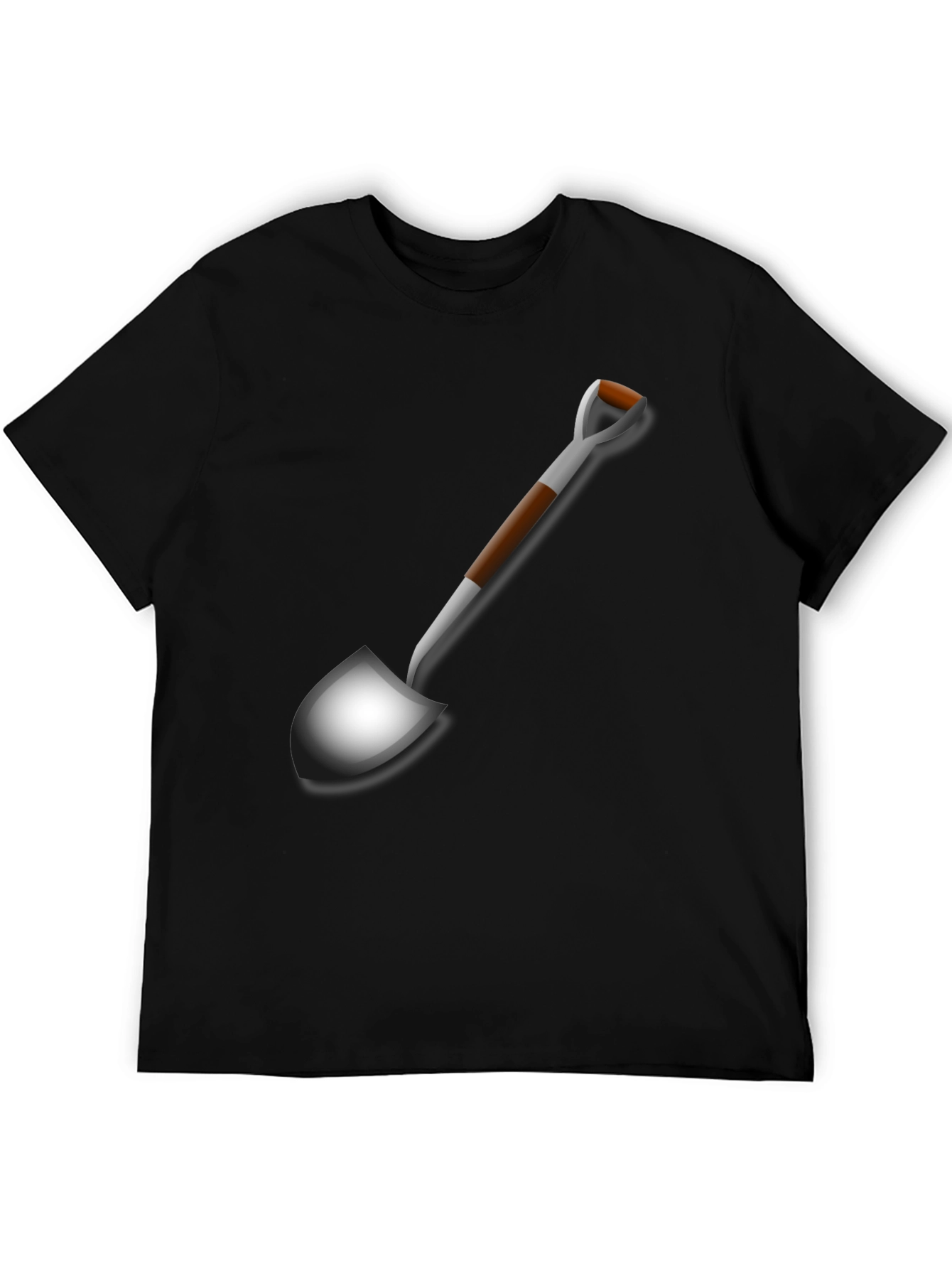 Shovel Graphic Tee - Black Novelty T-Shirt