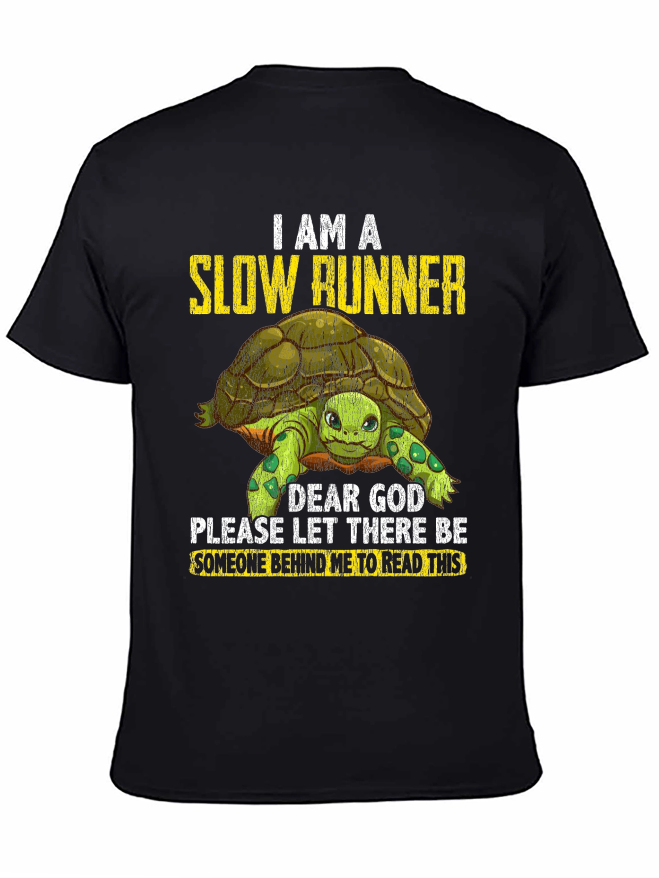 Slow Runner Turtle Graphic T-Shirt