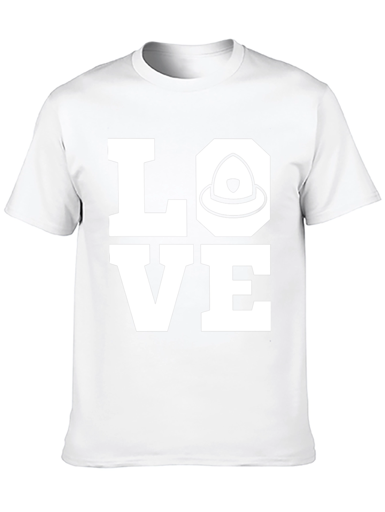 Firefighter Love Black T-Shirt