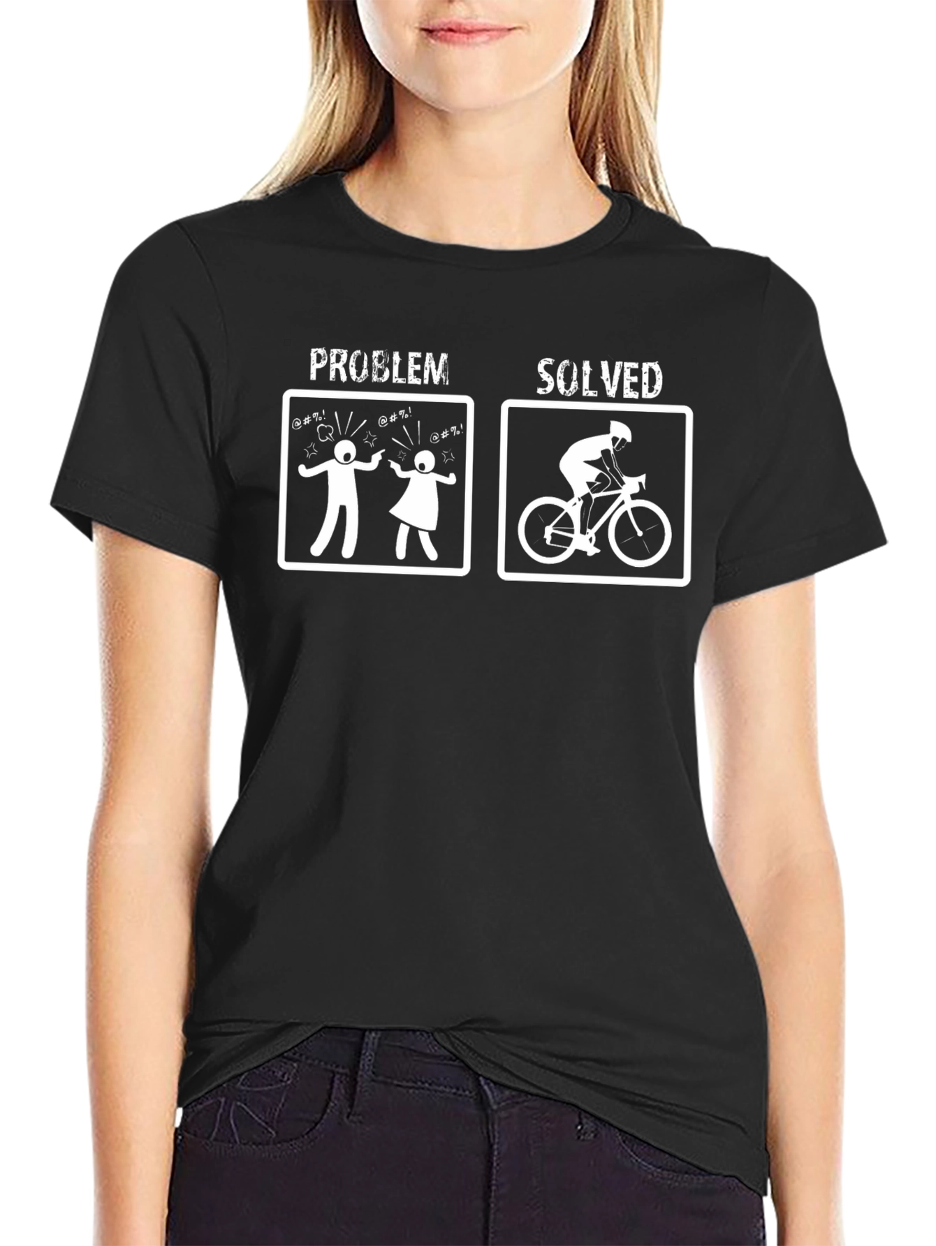 Problem Solved Biker T-Shirt