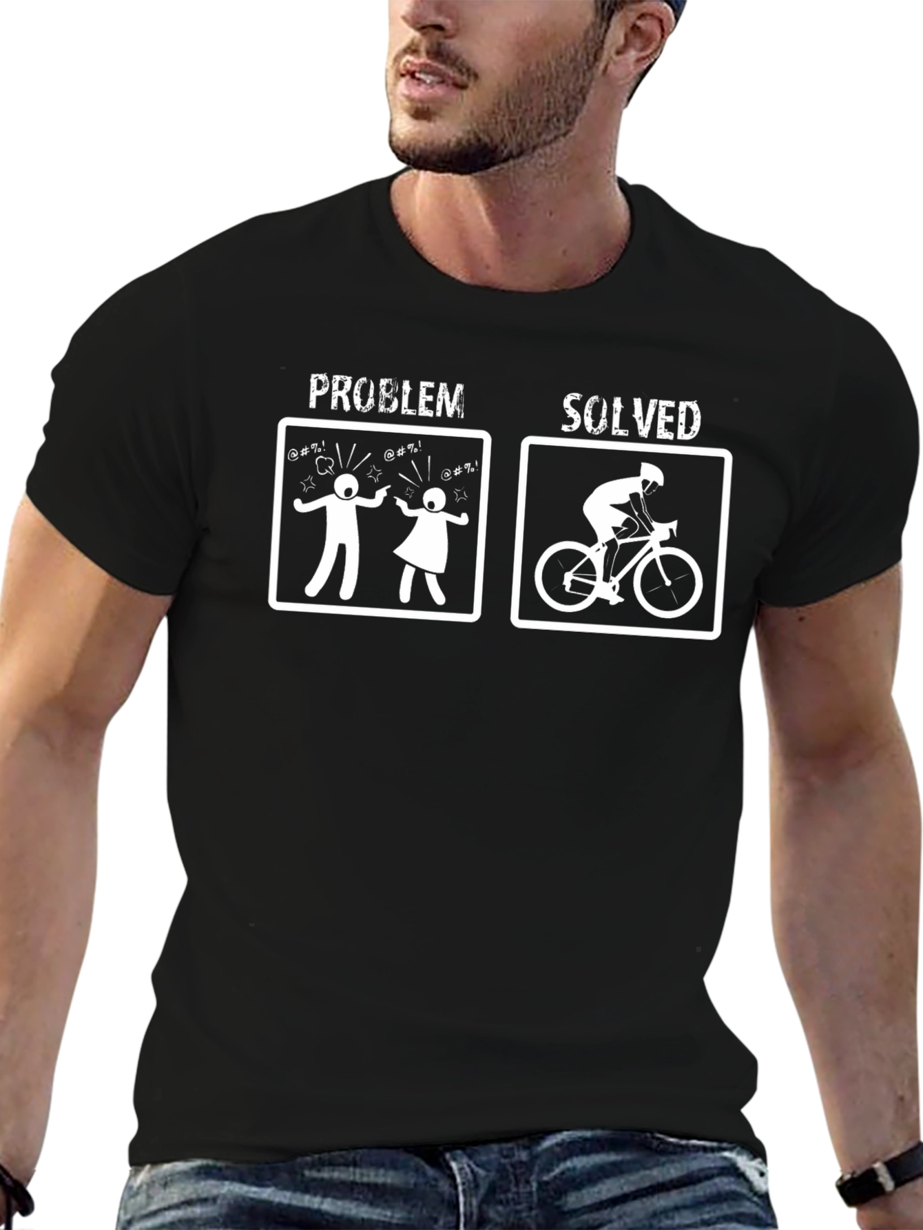 Problem Solved Biker T-Shirt