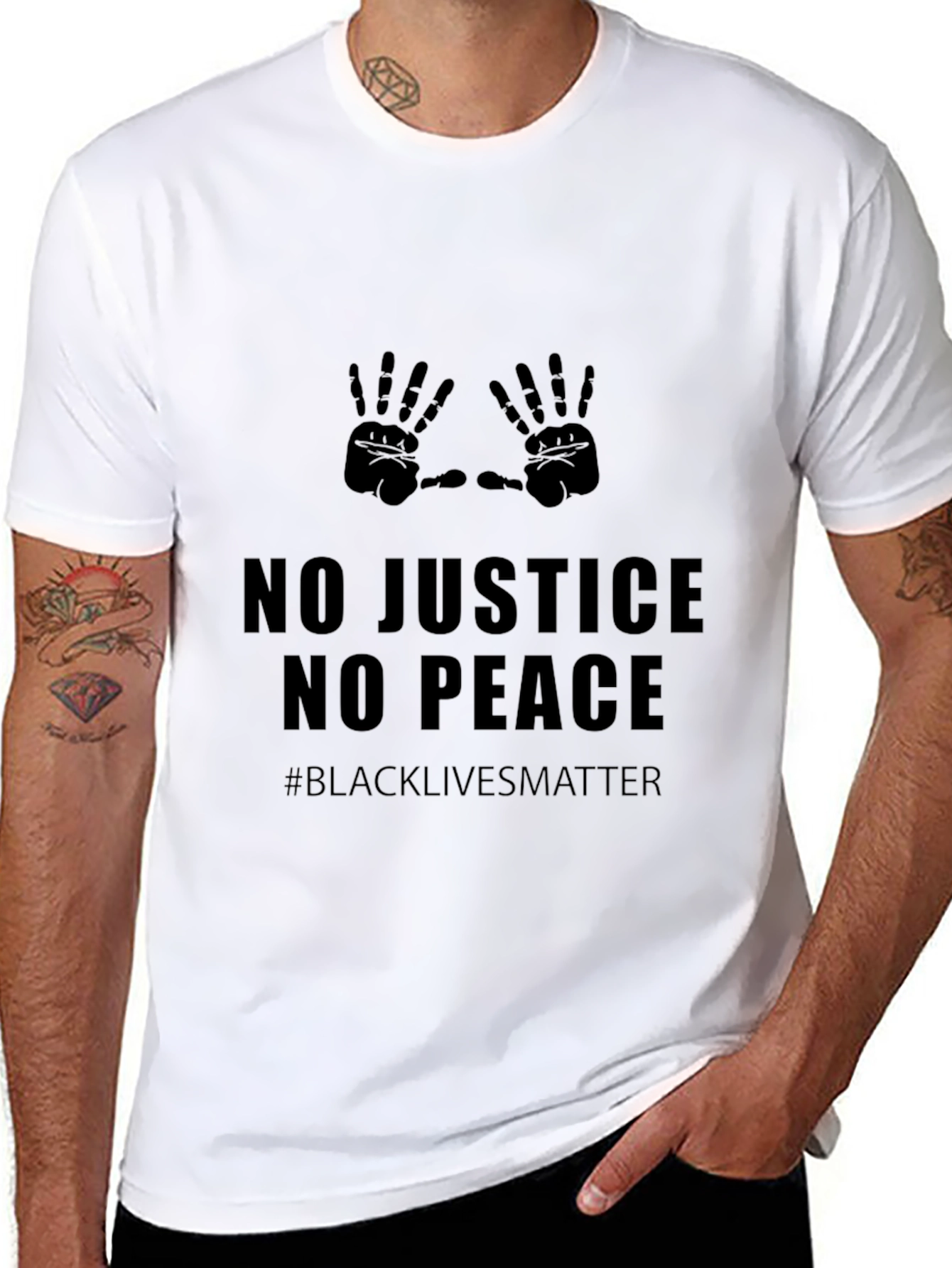 No Justice No Peace BLM Graphic Tee