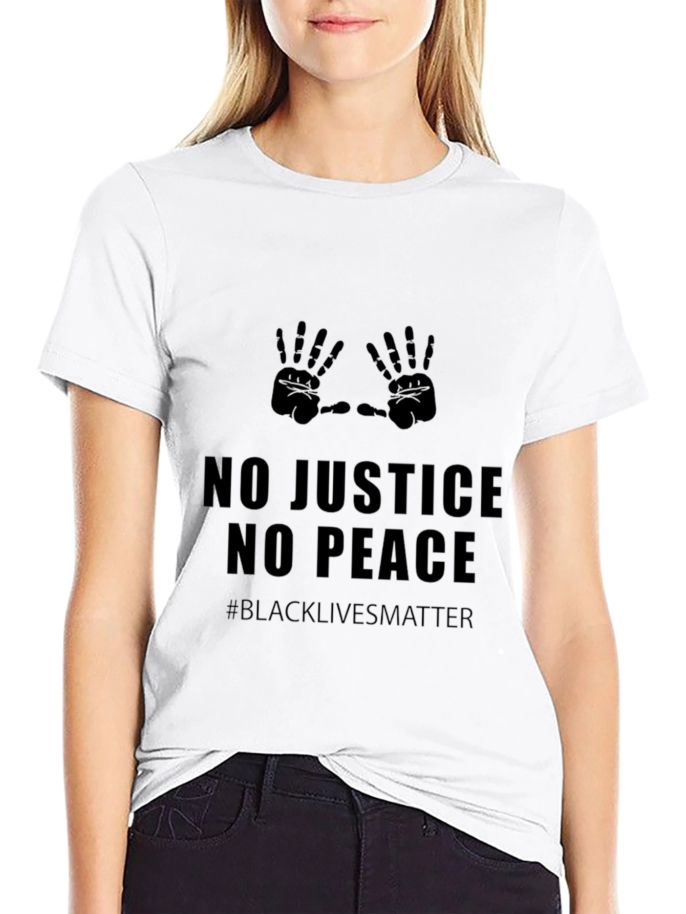 No Justice No Peace BLM Graphic Tee