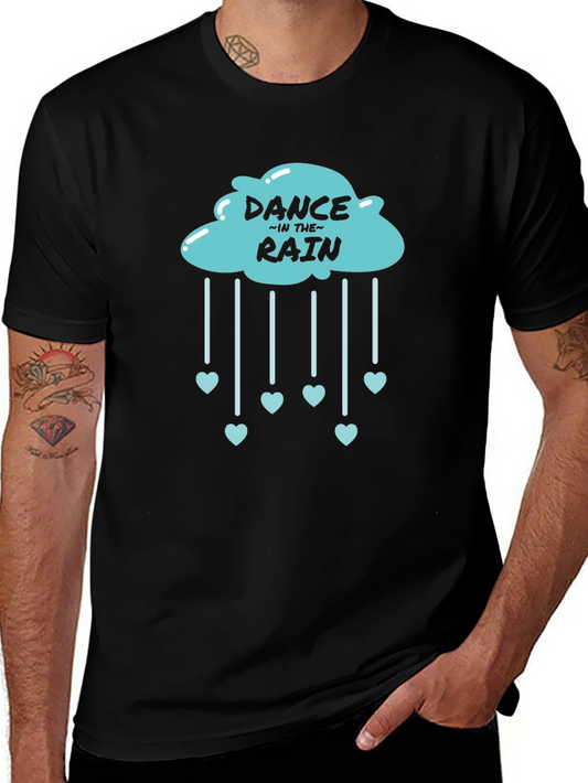 Dance in the Rain Cloud Heart Tee - Black