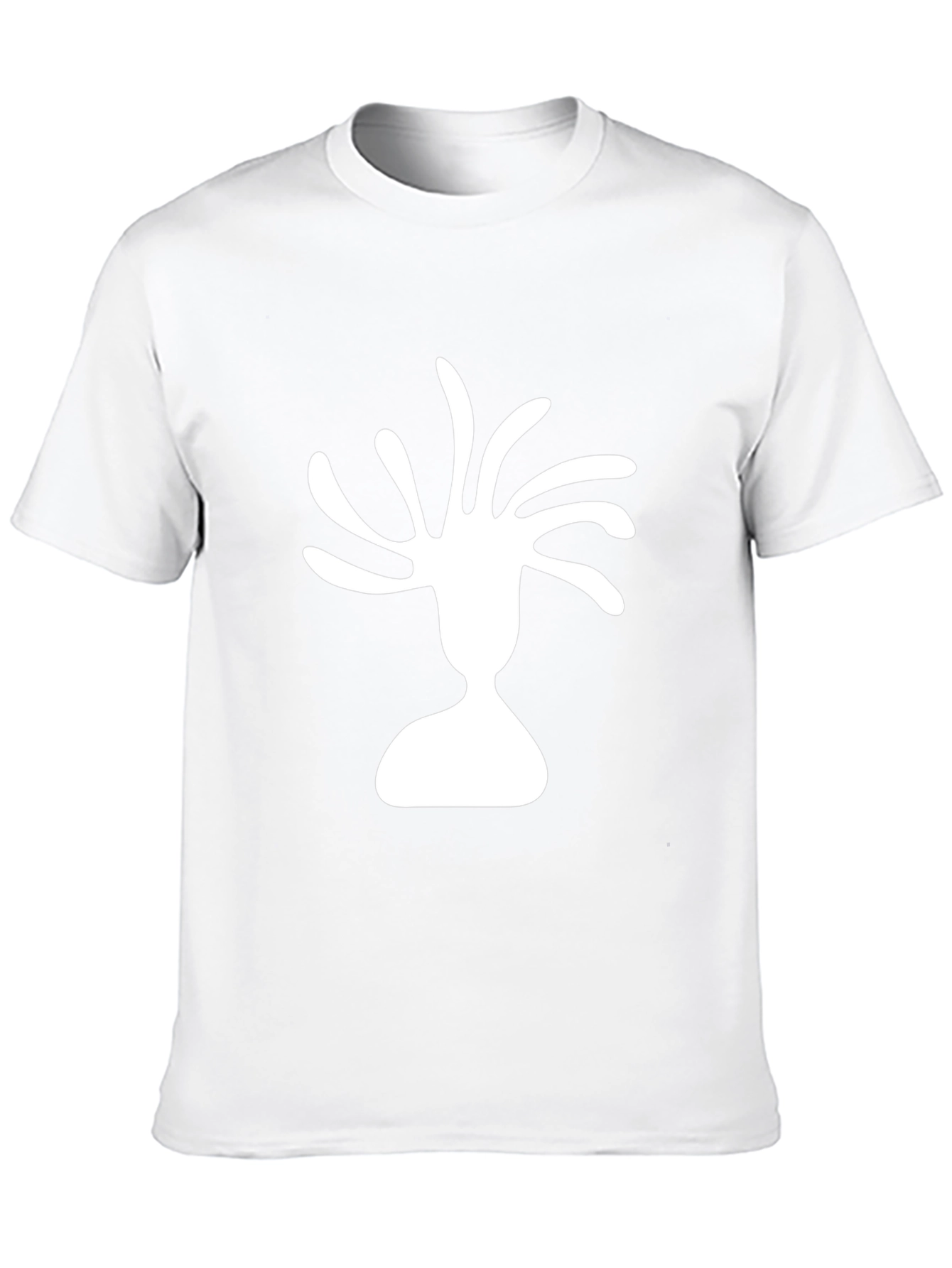 Abstract Tree Graphic Black T-Shirt