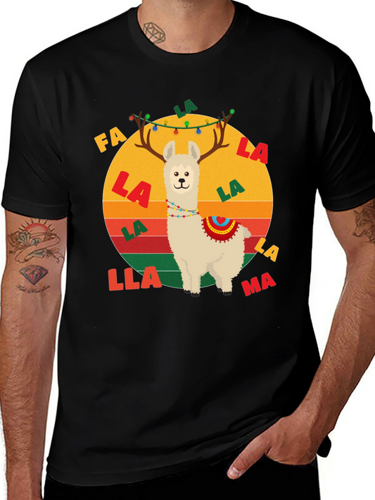 Fa La Llama Christmas Graphic Tee