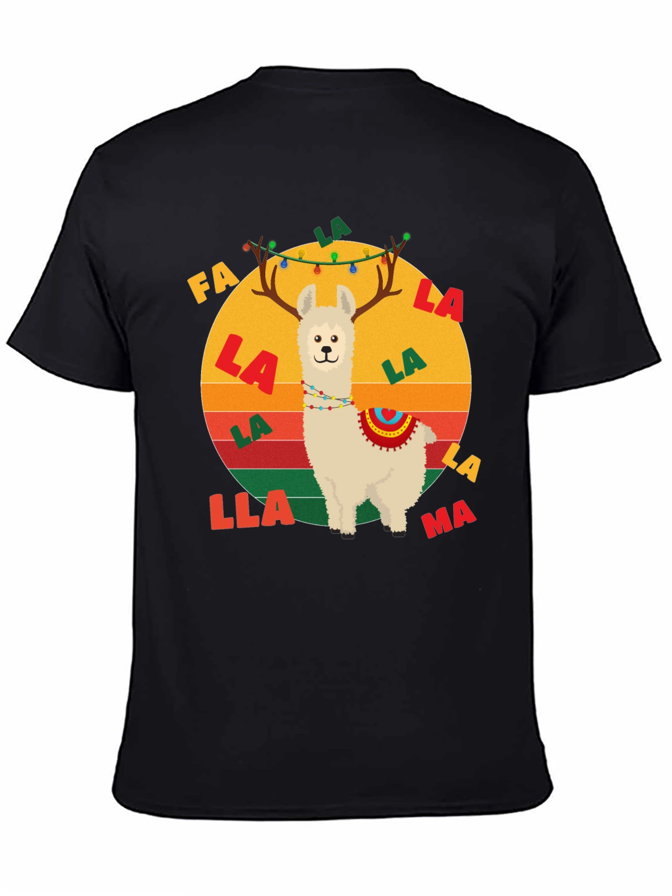 Fa La Llama Christmas Graphic Tee