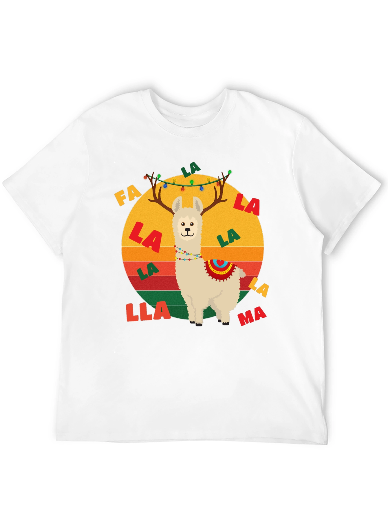 Fa La Llama Christmas Graphic Tee