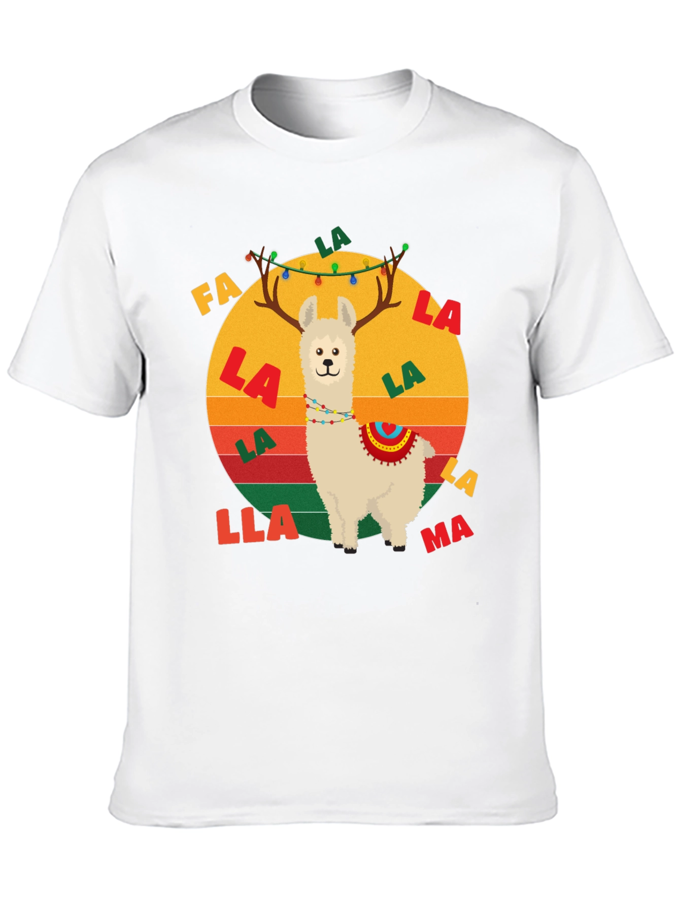 Fa La Llama Christmas Graphic Tee