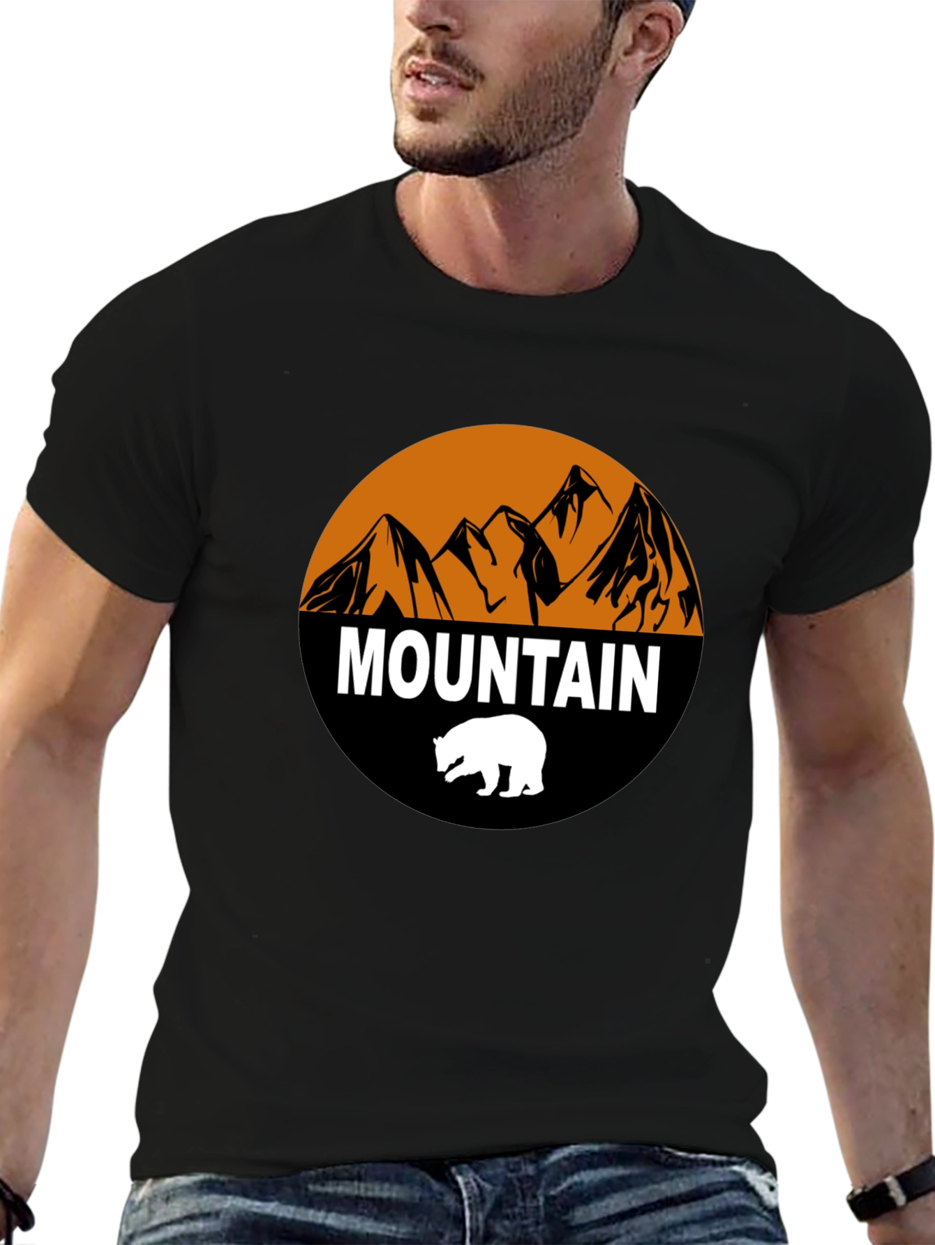 Mountain Bear Graphic T-Shirt
