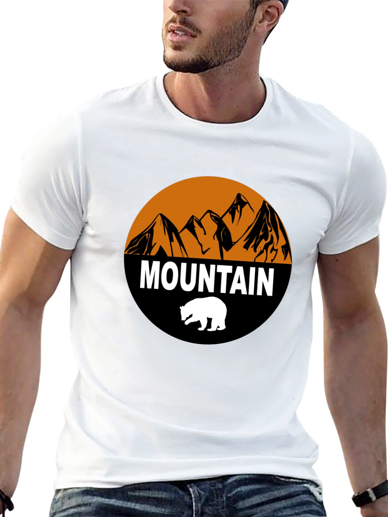 Mountain Bear Graphic T-Shirt