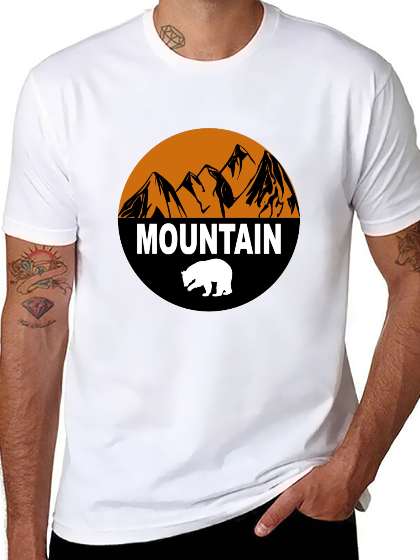 Mountain Bear Graphic T-Shirt