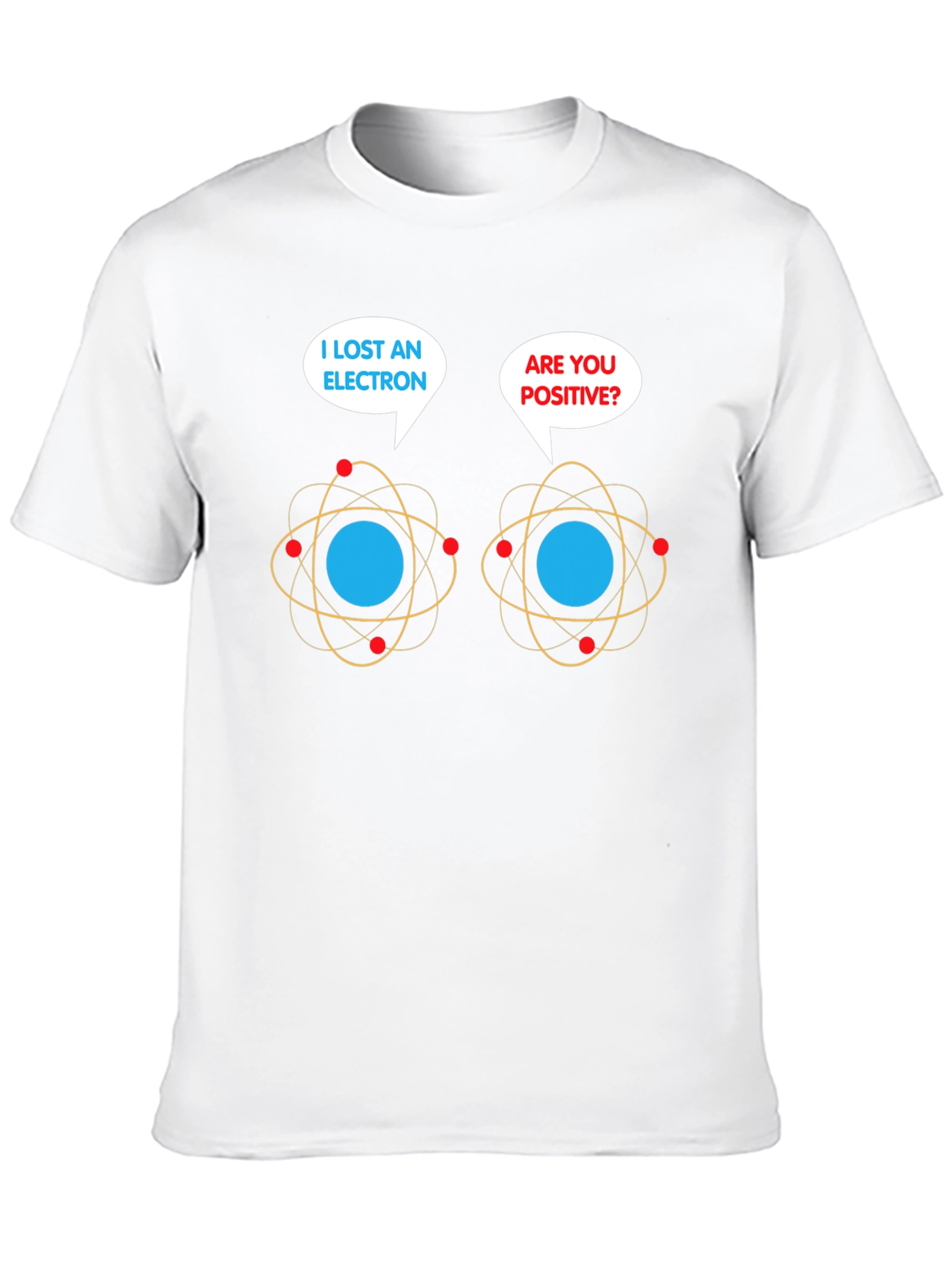 Lost Electron T-Shirt: Funny Chemistry Pun Tee