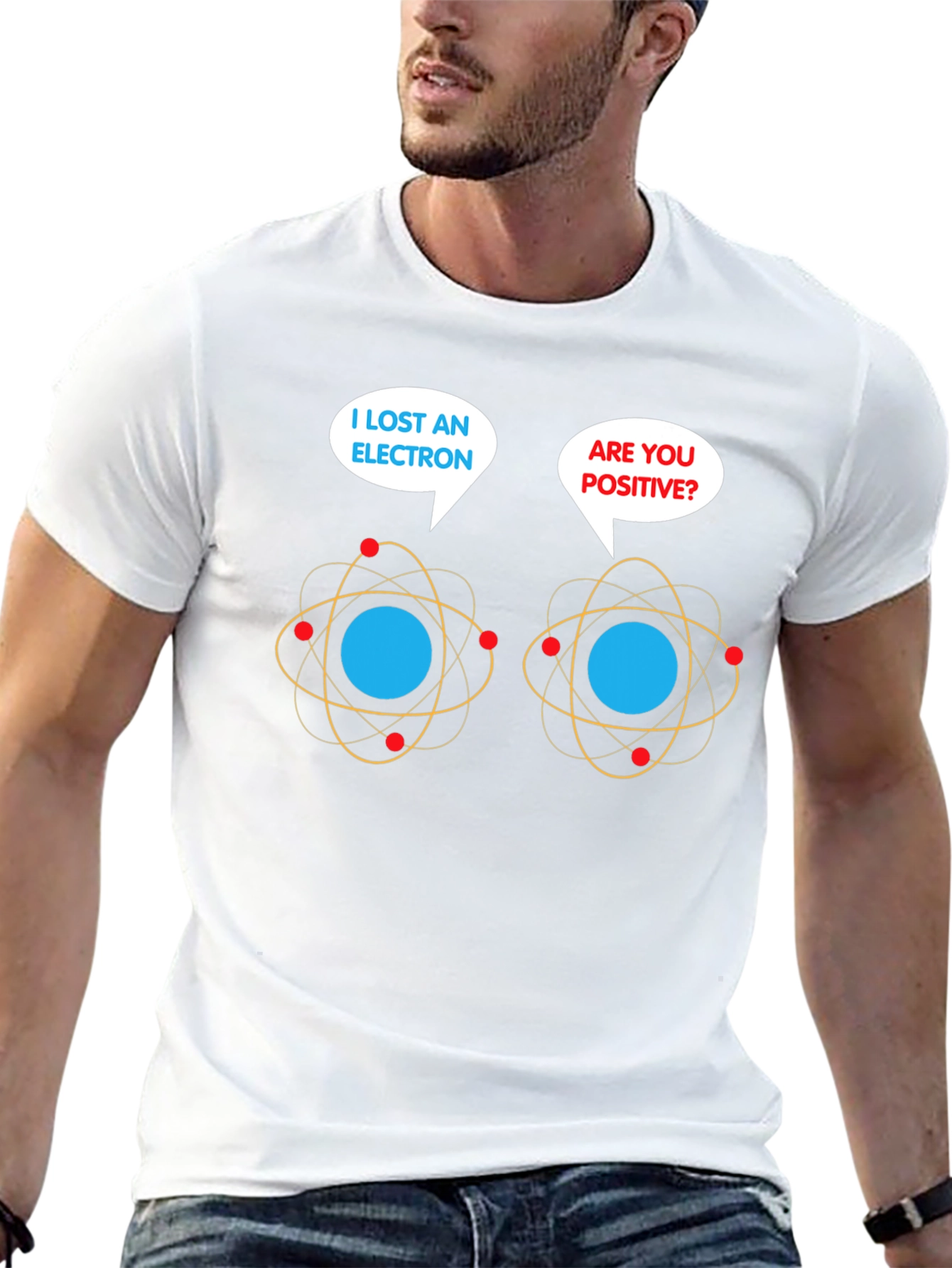Lost Electron T-Shirt: Funny Chemistry Pun Tee