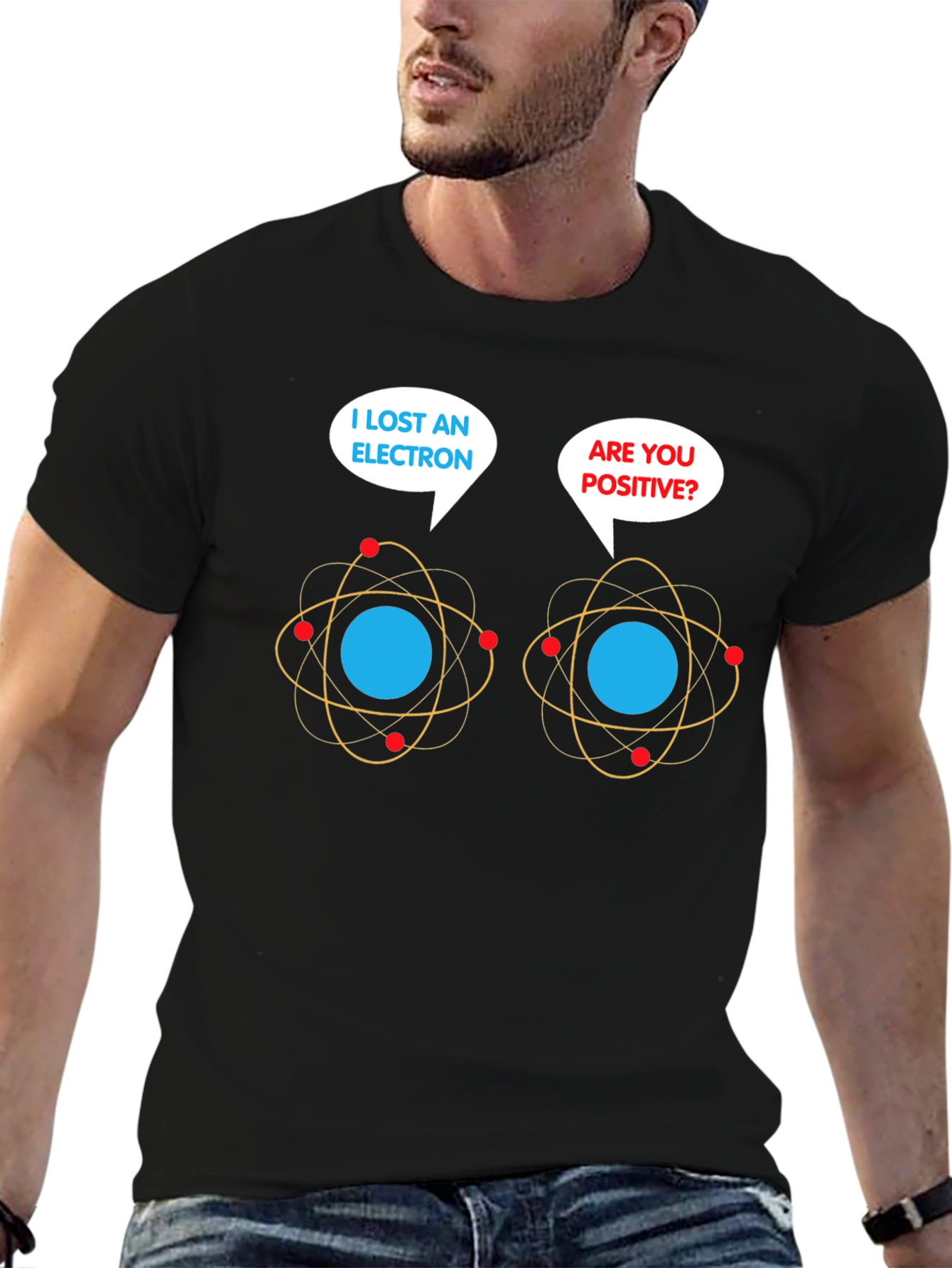 Lost Electron T-Shirt: Funny Chemistry Pun Tee