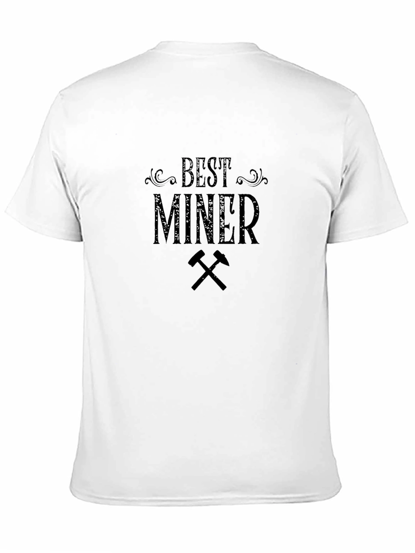 Best Miner Graphic Tee - Black Crew Neck
