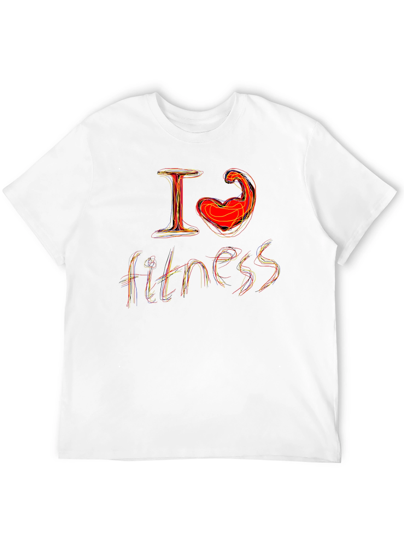 I Love Fitness Graphic T-Shirt