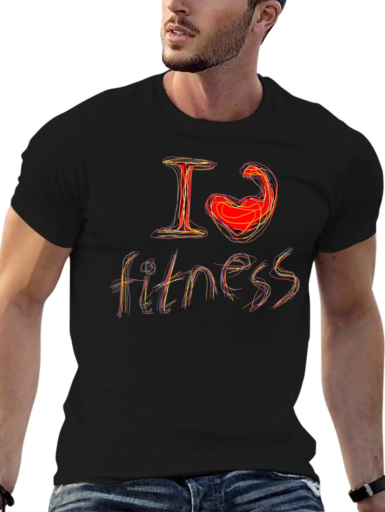 I Love Fitness Graphic T-Shirt