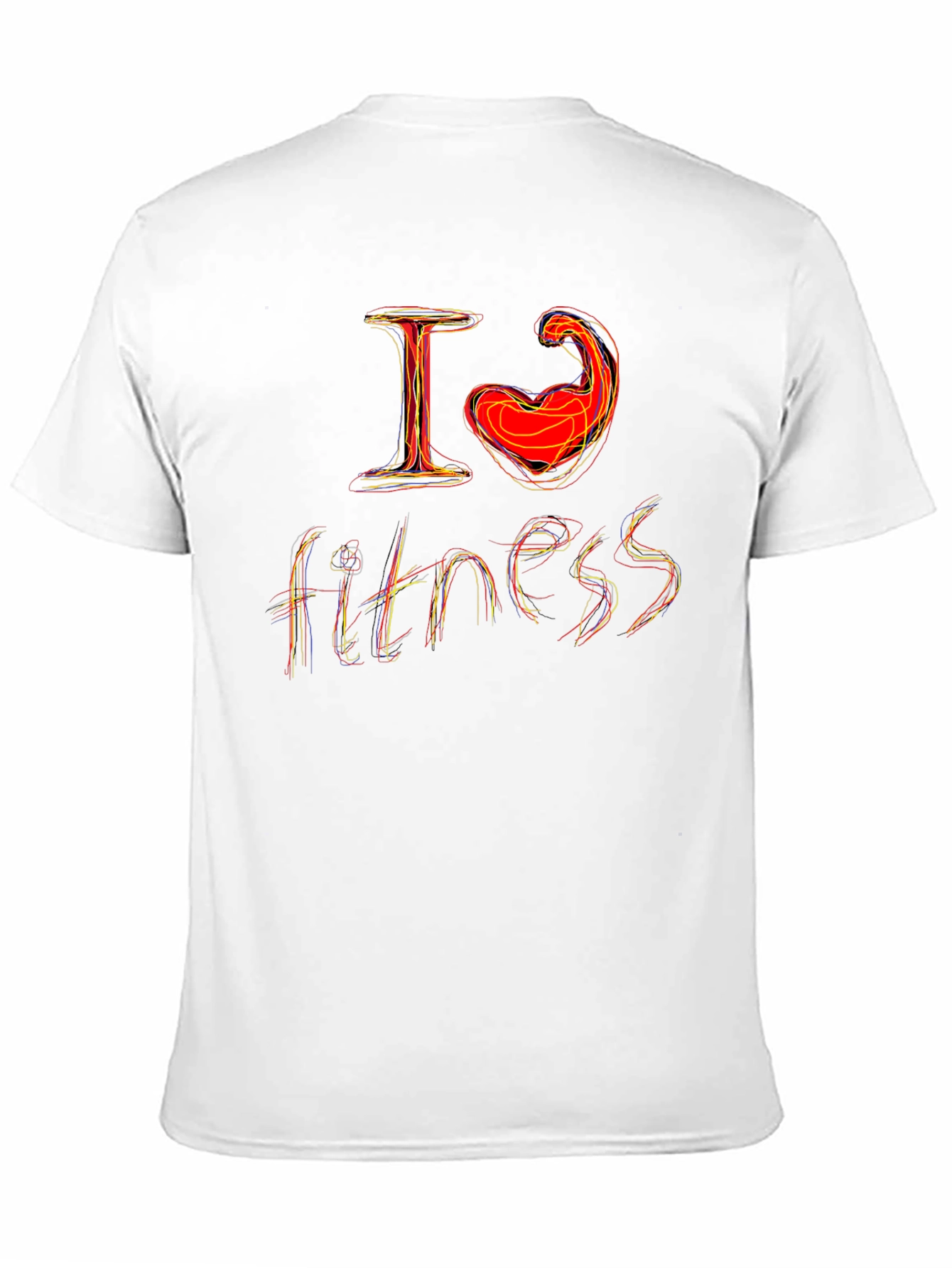 I Love Fitness Graphic T-Shirt